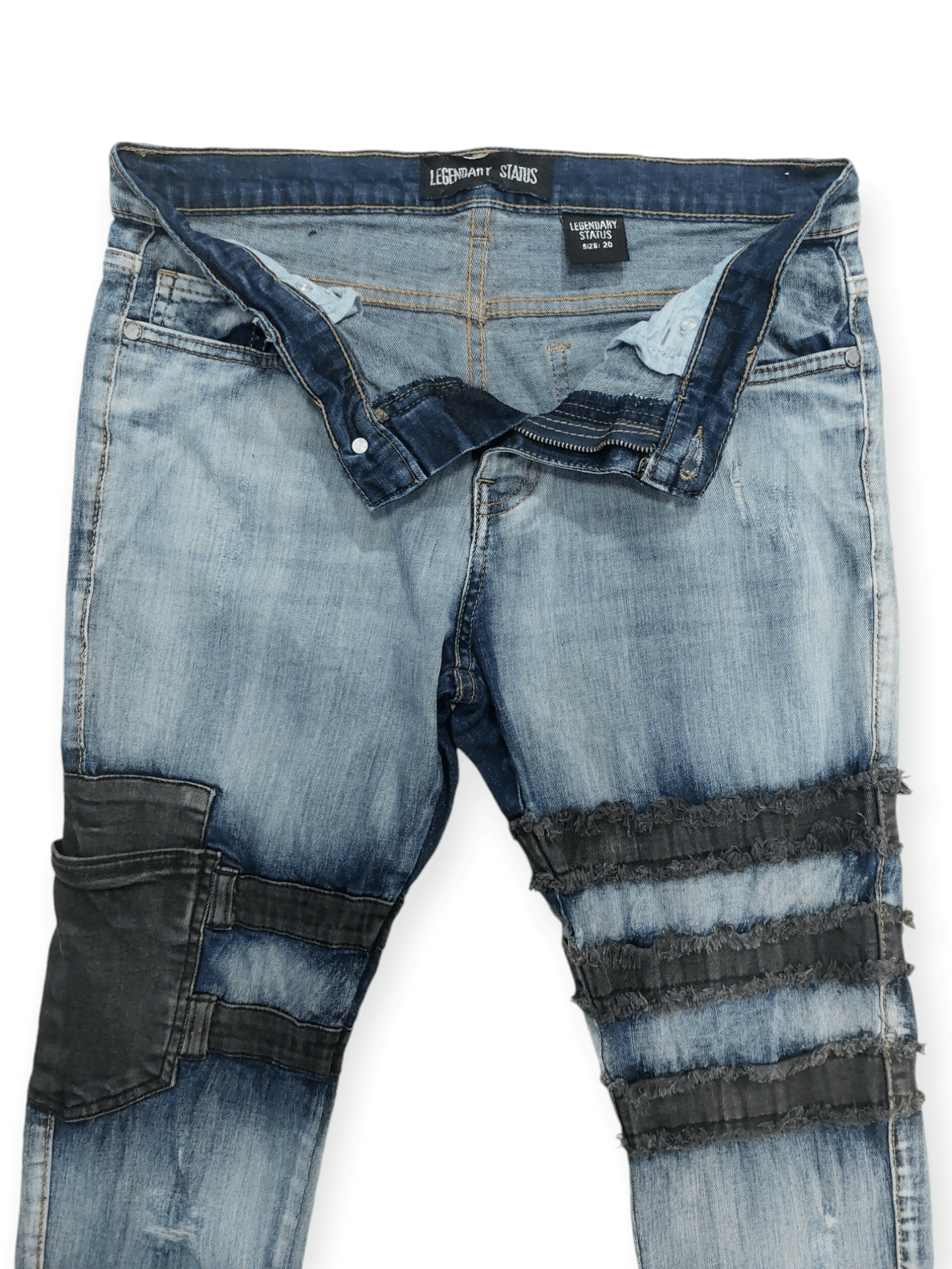 Other Legendary Status Hagi Strip Jeans Size US 30 / EU 46 - 6 Thumbnail