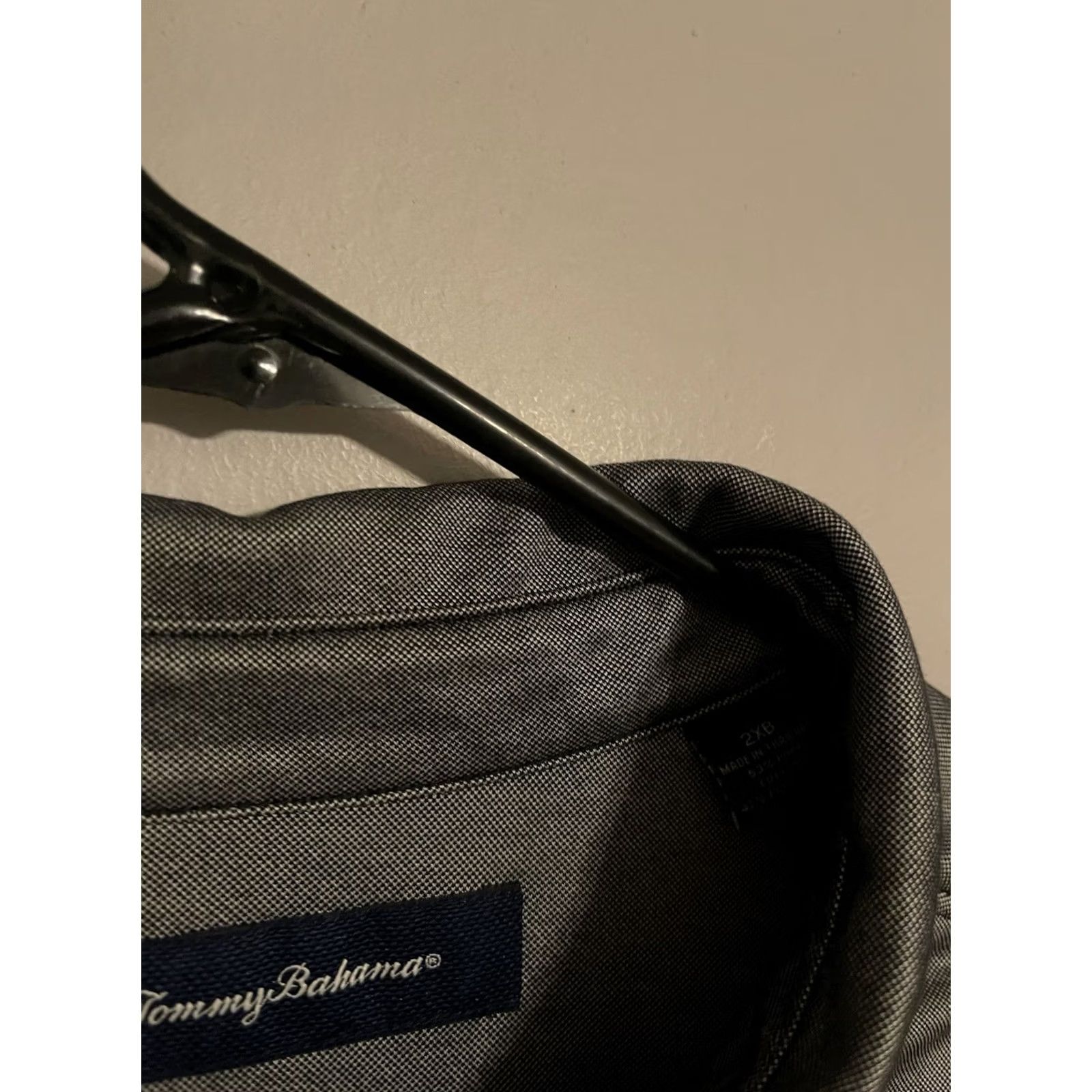 Tommy Bahama Tommy Bahama Polo Shirt Gray Long Sleeve - Men's Big/Tall 2XB Size US XXL / EU 58 / 5 - 3 Thumbnail