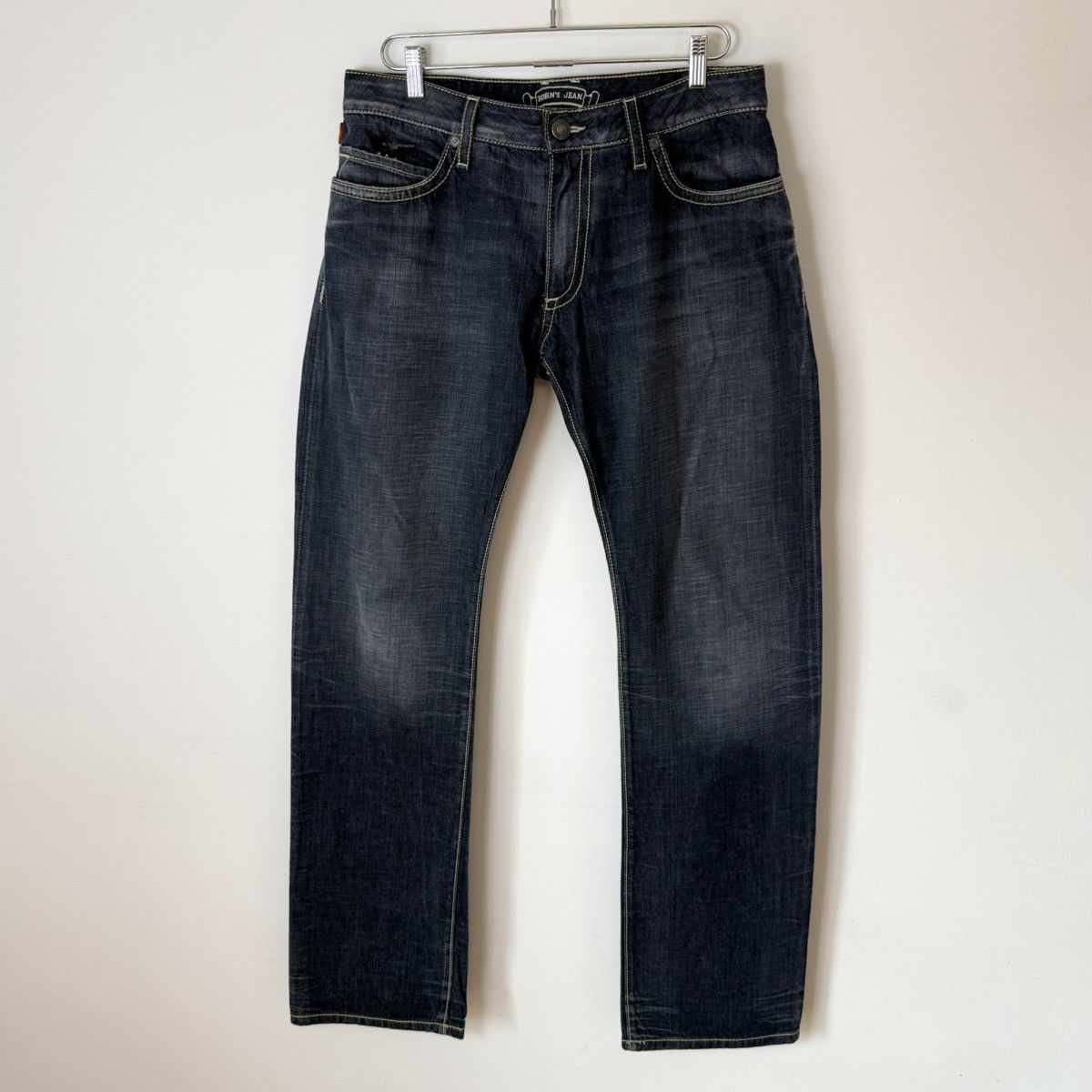 Robins Jeans Robin’s Jeans Racer Faded Leather Accent Bootcut Denim Y2K Size US 34 / EU 50 - 11 Thumbnail