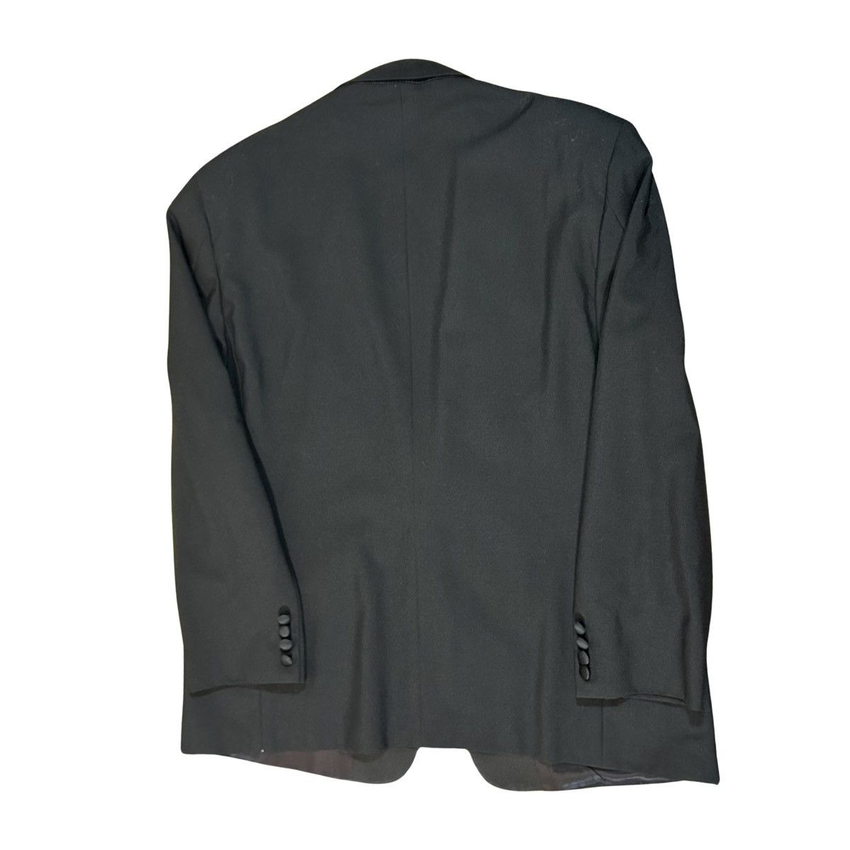 Lanvin Lanvin Paris Black Tuxedo Vintage 46R Suit Jacket 38x29 Pant Size 46R - 3 Thumbnail
