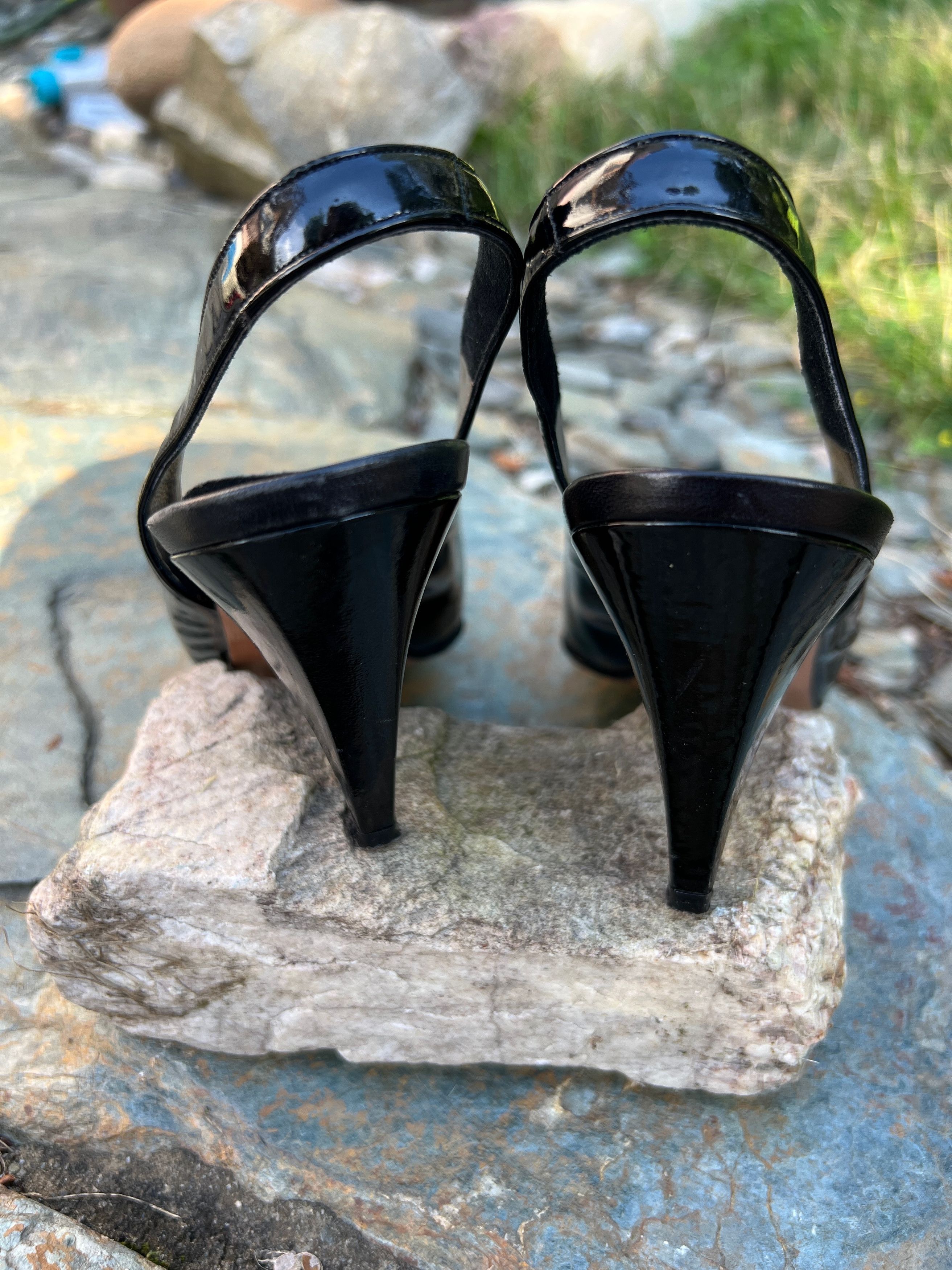 Other Vintage 70s Sling Back Heels Size US 7.5 / IT 37.5 - 5 Thumbnail
