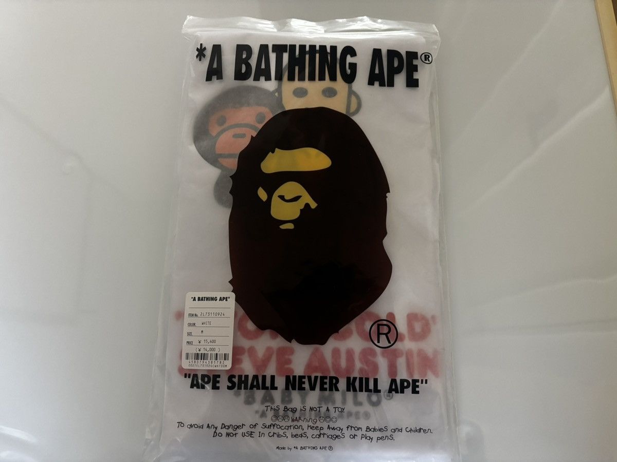 Bape Ape bape x WWE stone cold Steve Austin relaxed fit tee new Size US M / EU 48-50 / 2 - 10 Thumbnail