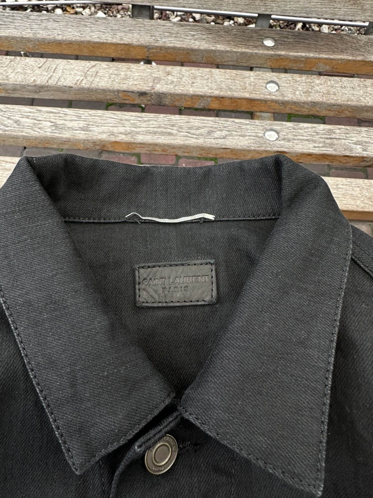 Saint Laurent Paris Saint Laurent Paris Denim Jacket black Size US M / EU 48-50 / 2 - 4 Thumbnail