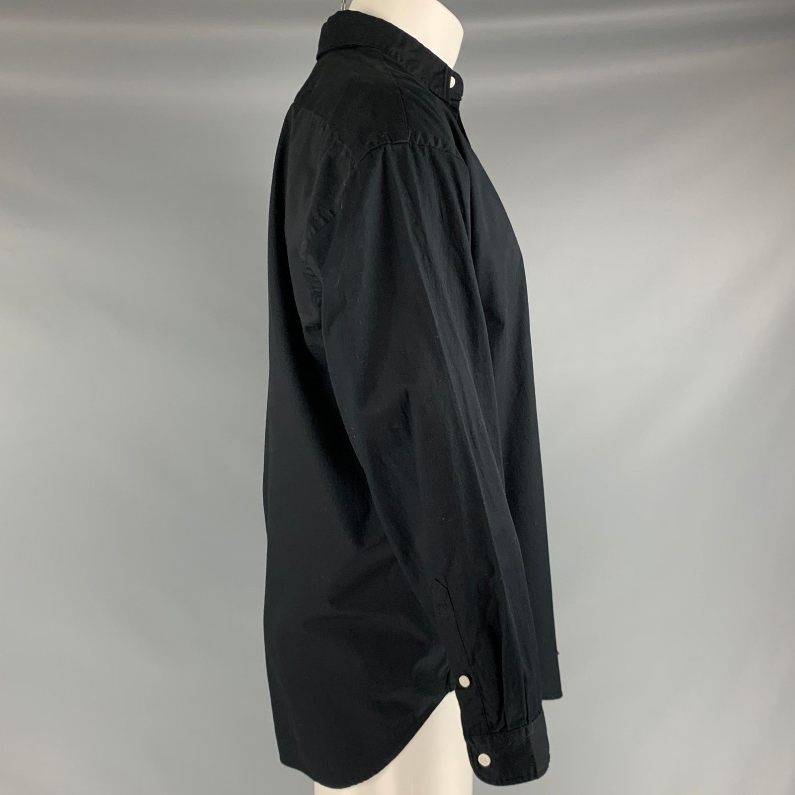 Other COEN JAPAN Size M Black Cotton Button Up Long Sleeve Shirt Size US M / EU 48-50 / 2 - 3 Thumbnail