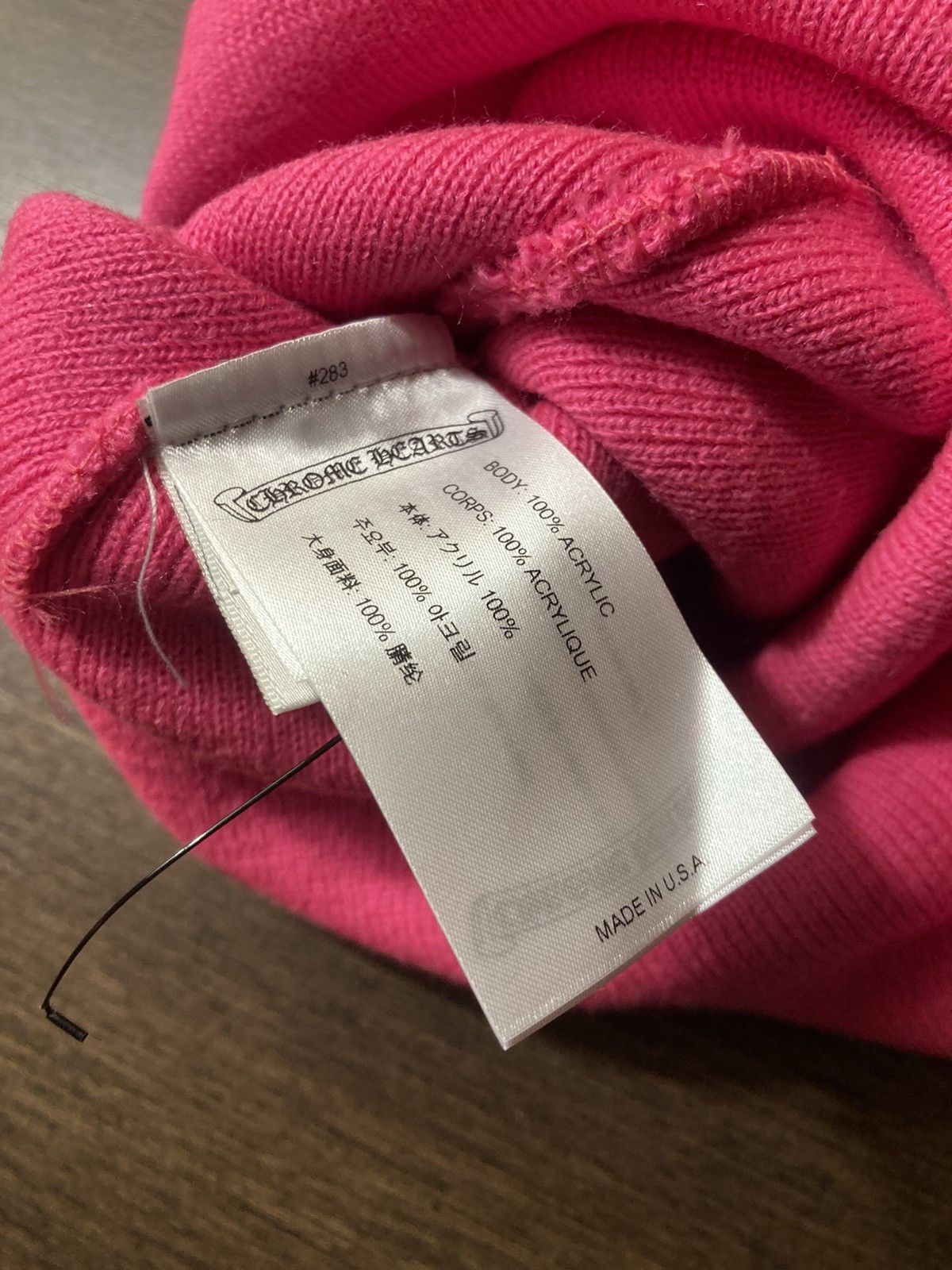 Chrome Hearts Chrome hearts triple cross pink beanies Size ONE SIZE - 3 Thumbnail