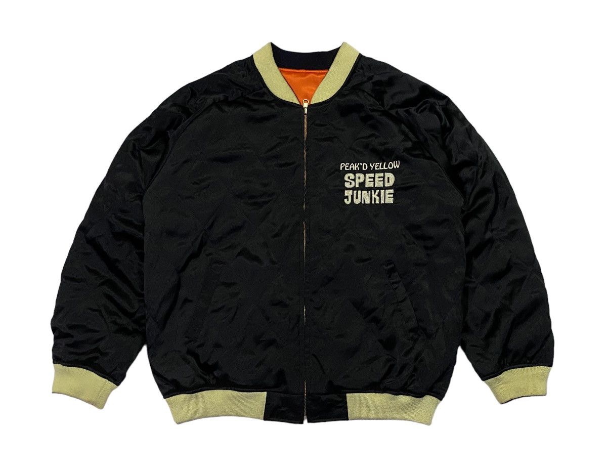 Japanese Brand Peakd Yellow Speed Junkie Reversible Souvenir Jacket Size US L / EU 52-54 / 3 - 4 Thumbnail