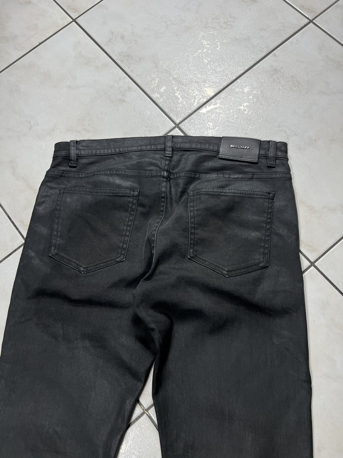 Belstaff Belstaff England waxed motorcycle slim fit pants with pocket Size US 33 - 13 Thumbnail