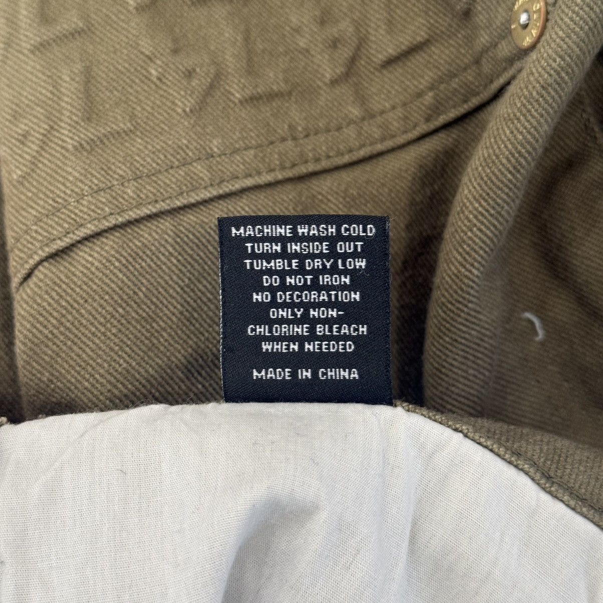 74 Is War 74 Is War Green Olive Carpenter Denim Pants Size US 34 / EU 50 - 7 Thumbnail
