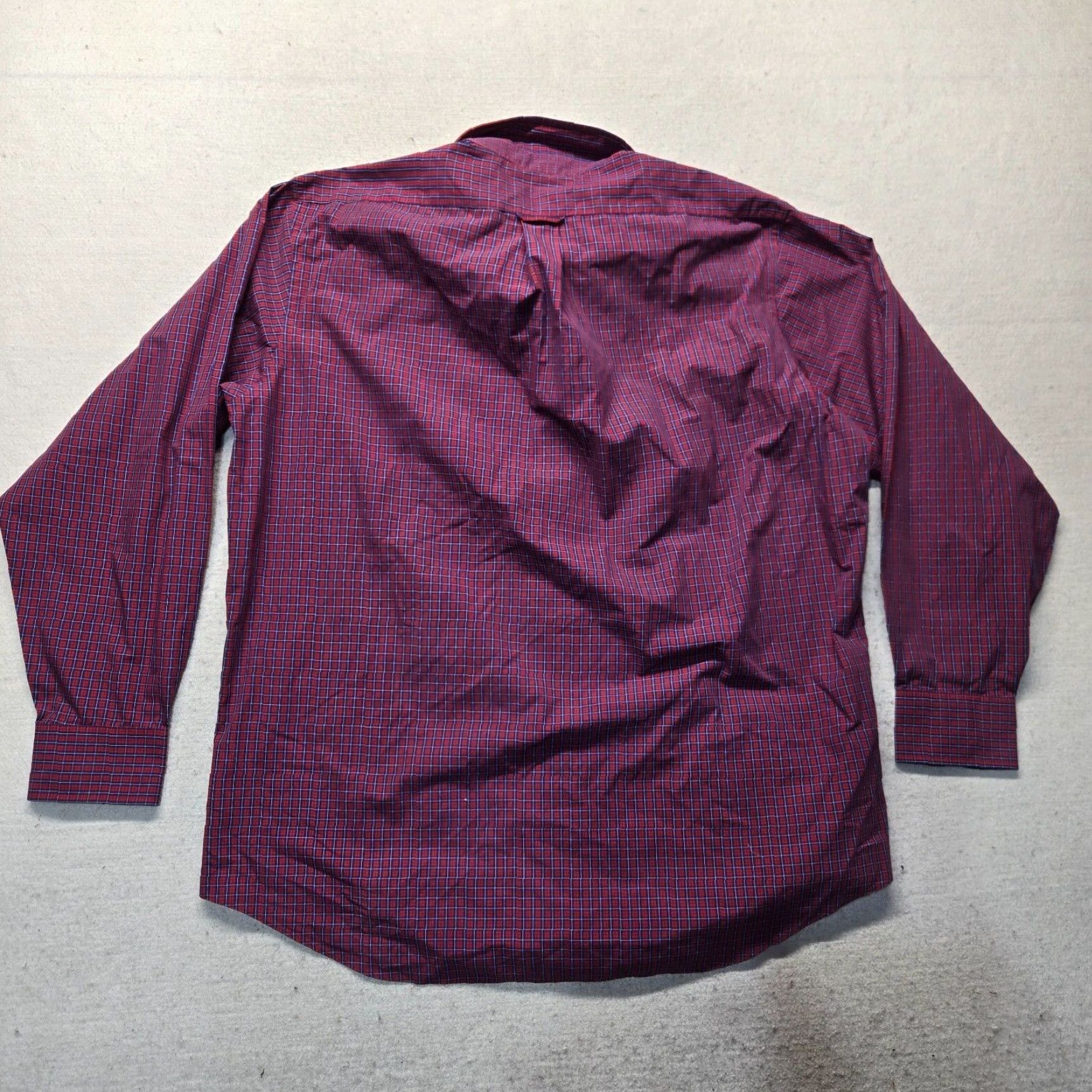 Izod IZOD Shirt Button-Up Red Check Regular Fit Collar Men 17.5 34/35 Size 17.5 Chest 26 in Cotton Cotton Shirt Casual Size US XL / EU 56 / 4 - 7 Thumbnail