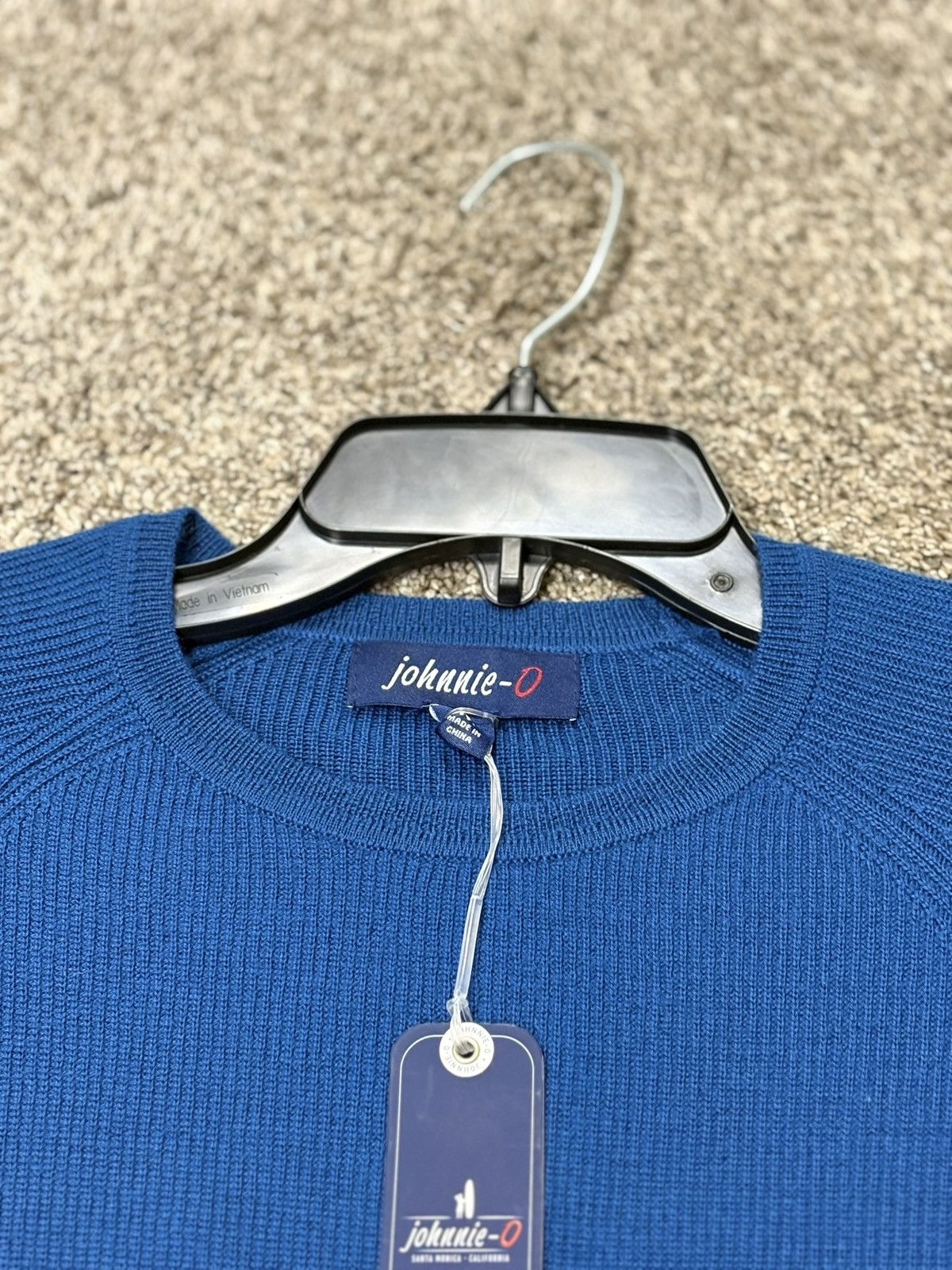 johnnie-O Johnnie-O Sweater Men’s Medium Cotton Blend Crewneck Blue Size US M / EU 48-50 / 2 - 5 Thumbnail