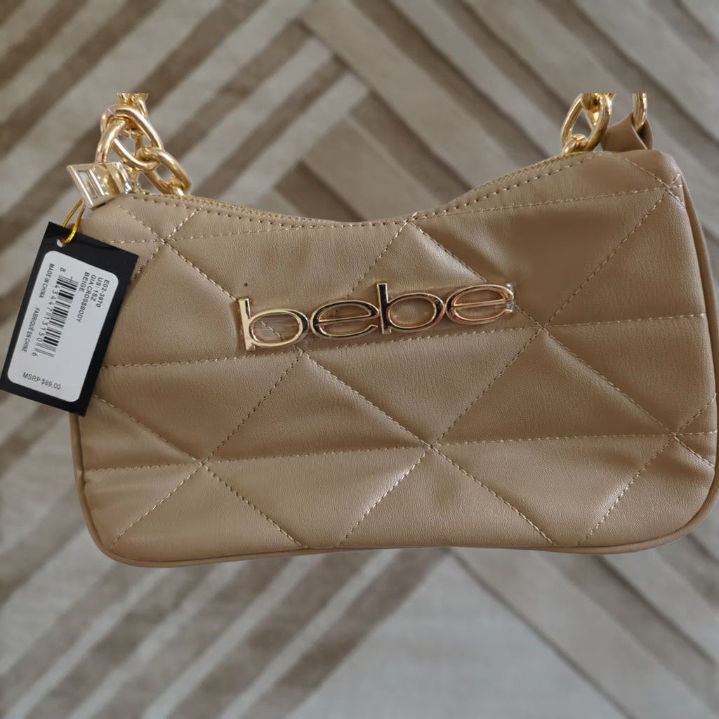 Bebe bebe Crossbody Handbag NWT Beige Brown Multi One Size Women NWT 89 SPF? Size ONE SIZE - 1 Thumbnail