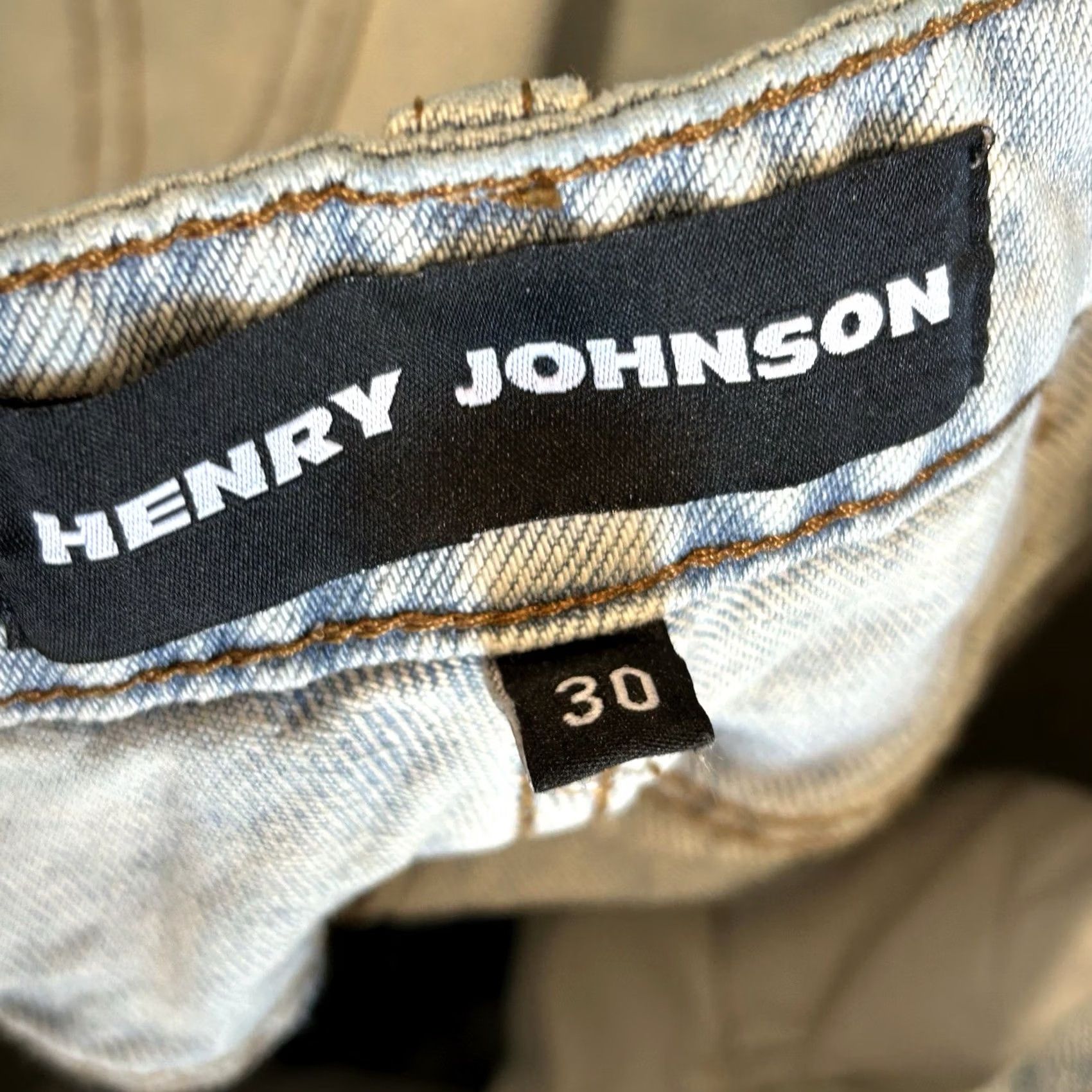 Denime Henry Johnson V3 Denim Cinch Back Blue Jean Men’s 30x37 Jeans Regular 30 Blue Cotton Denim Streetwear Urban Fashion Mens Size US 30 / EU 46 - 5 Thumbnail