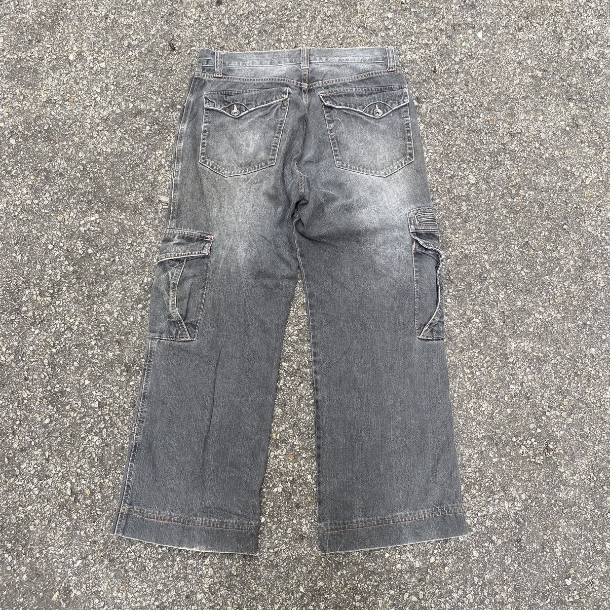 Japanese Brand Hiphop Y2k Nylaus Faded Baggy Cargo Pants Size US 32 / EU 48 - 6 Thumbnail
