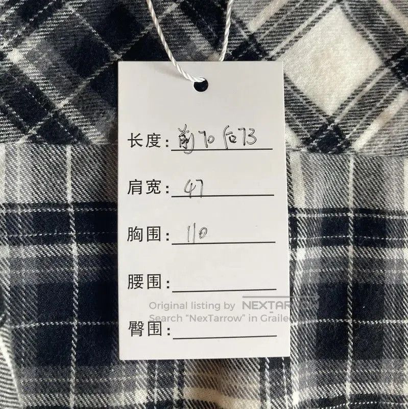 Off-White Off-White Black Checkered Long Sleeve Shirt . Size M / US 6-8 / IT 42-44 - 8 Thumbnail
