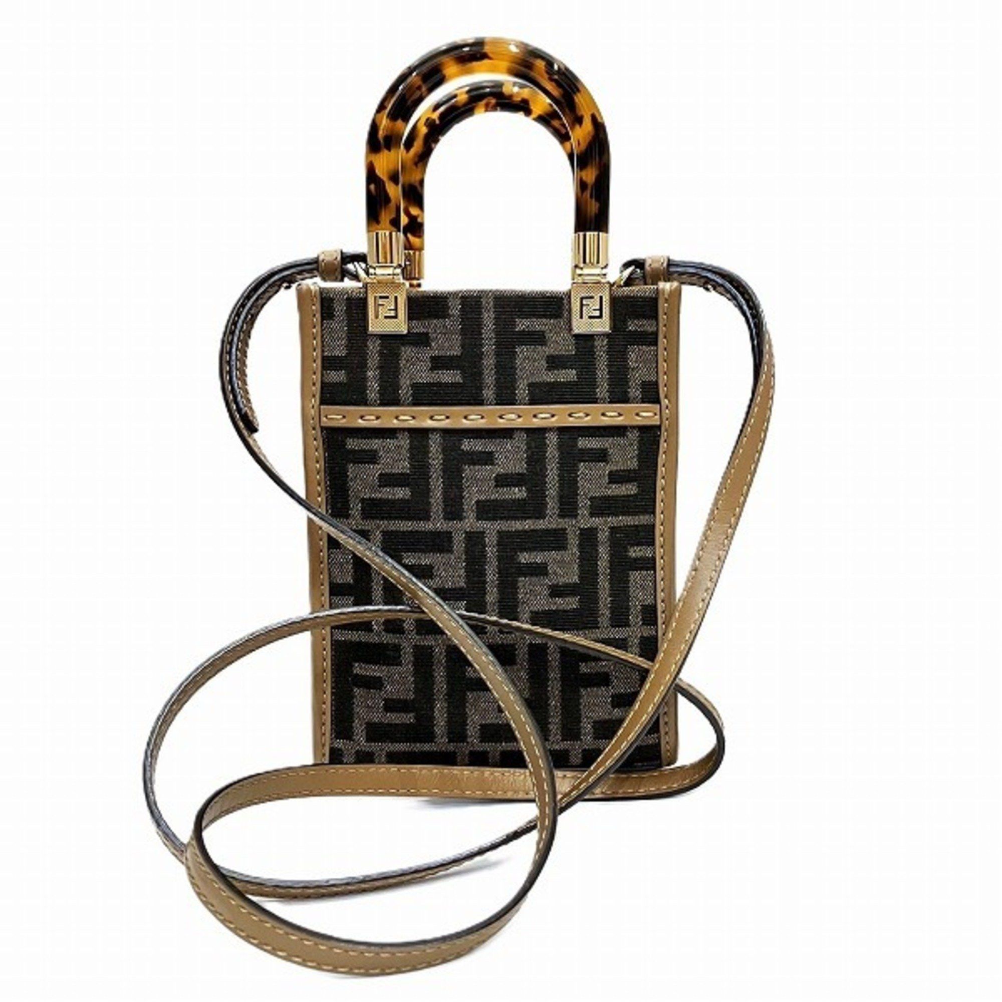 image of Fendi Sunshine Shopper 8Bs051 Alvx F1Ge3 Bags Handbags Shoulder Women's in Brown