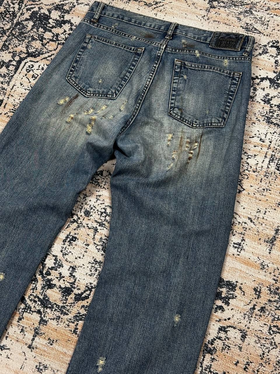 Japanese Brand Vintage Avant Garde Destroyed Punk Baggy Denim Jeans Size US 32 / EU 48 - 13 Thumbnail