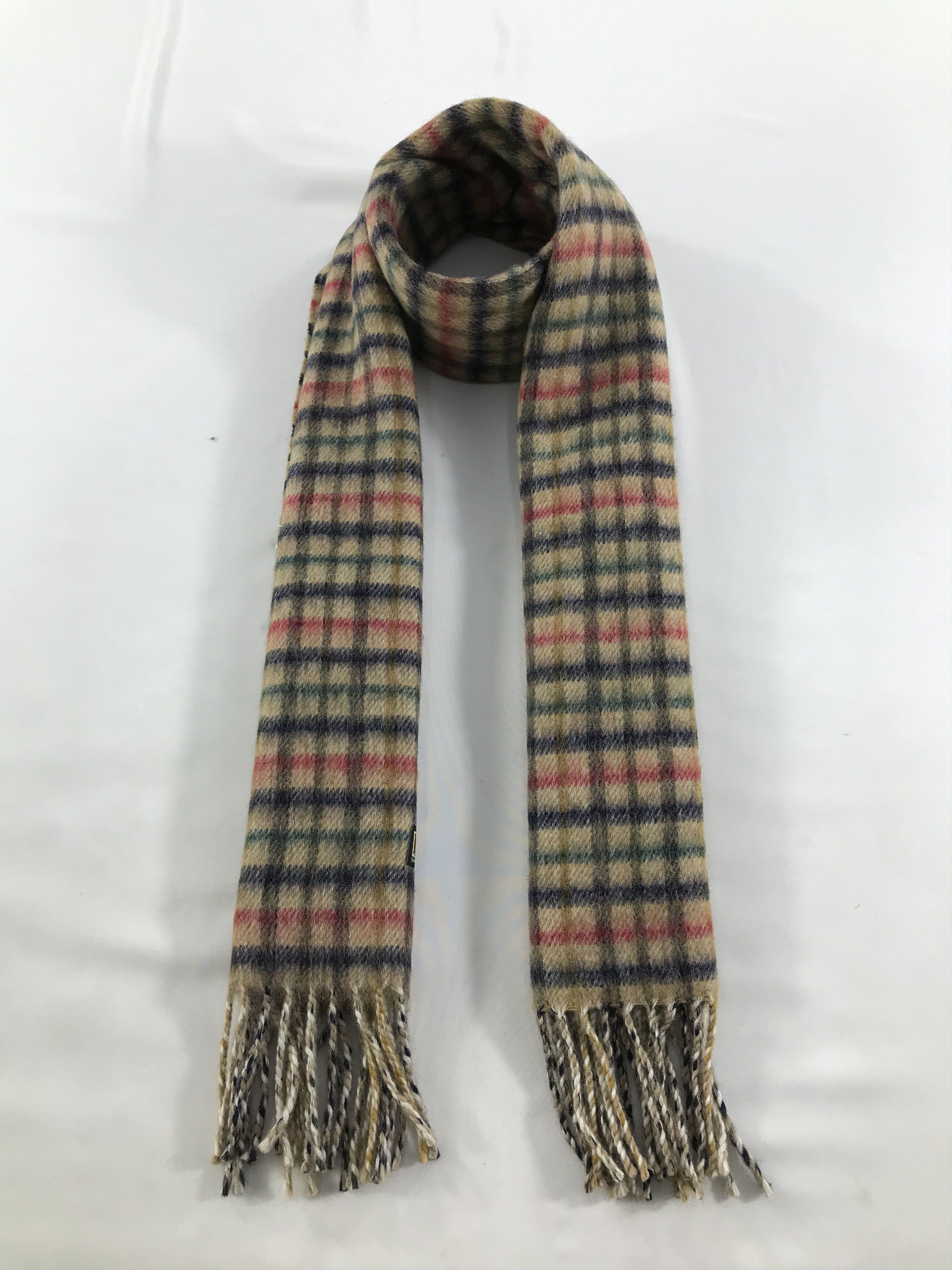 DAKS DAKS London Gingham Wool Scarf Muffler V164 Size ONE SIZE - 1 Thumbnail