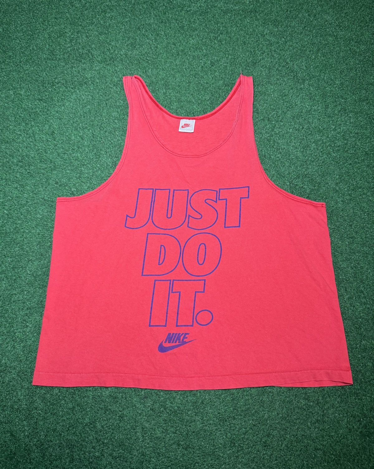 Nike Nike Vintage Swoosh Tank Top Red M/L 22x25 Sleeveless Shirt Size US M / EU 48-50 / 2 - 1 Thumbnail