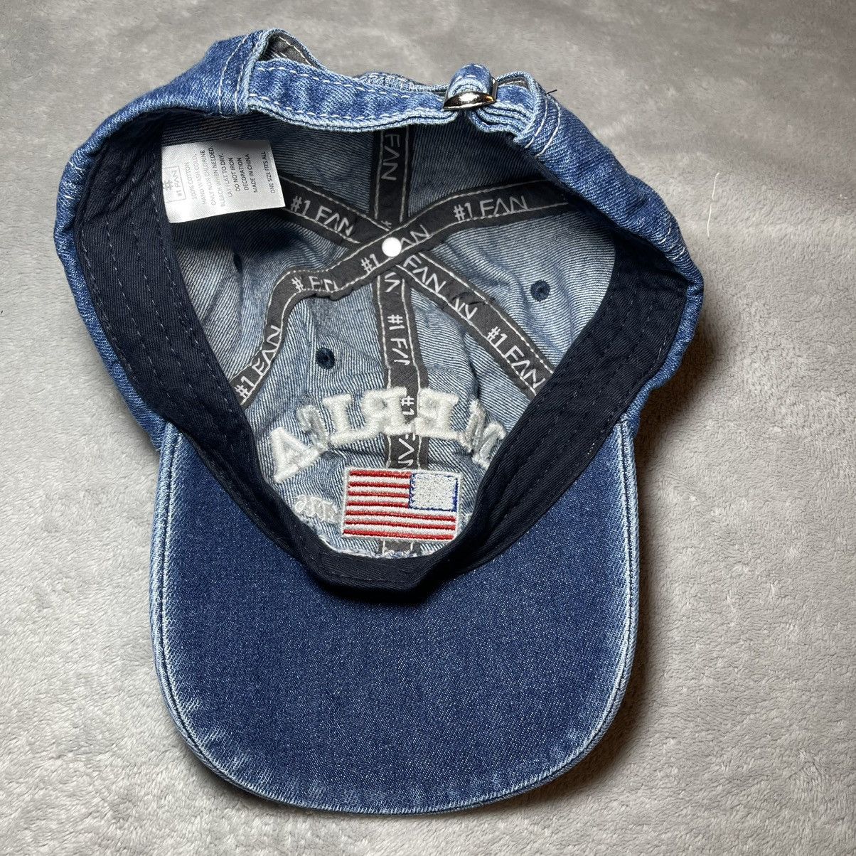 Other America #1 Fan Est 1776 USA Flag Denim Hat Blue OSFM Cap Size ONE SIZE - 5 Thumbnail