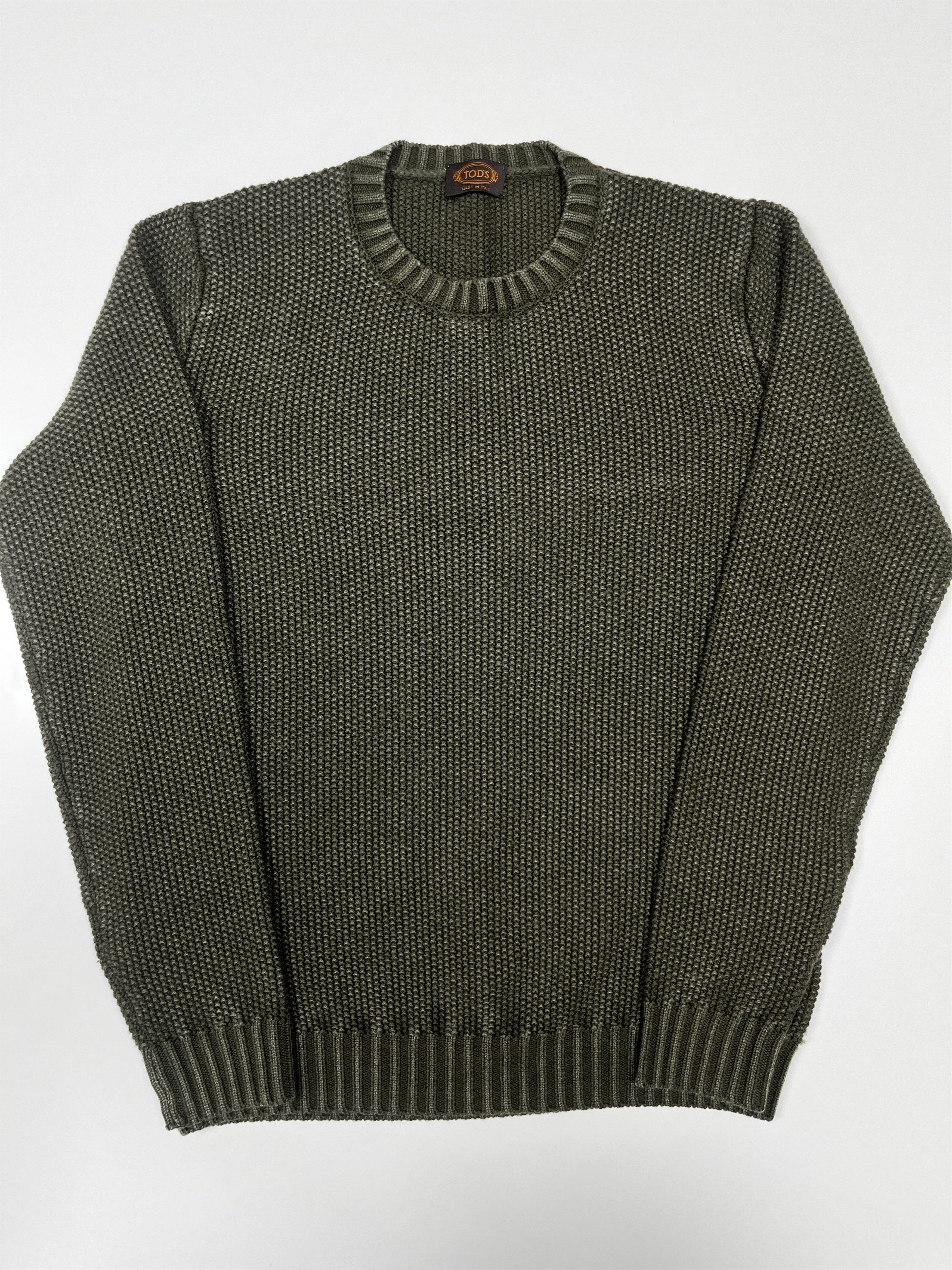 Tod's Tod’s Merino Wool Knit Sweater Dark Green L Size US L / EU 52-54 / 3 - 1 Thumbnail