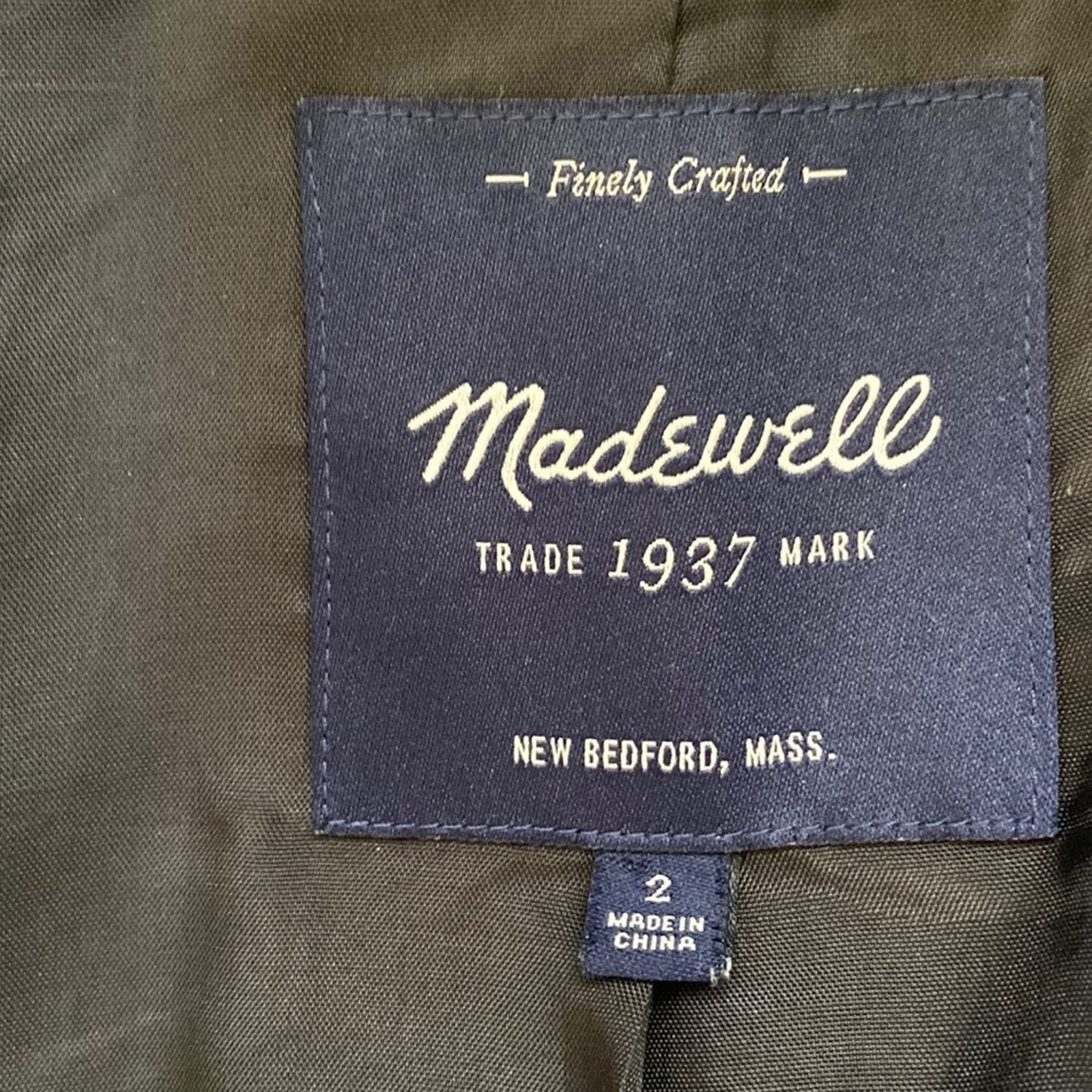 Madewell Madewell Tweed 3/4 Length City Grid Coat Size 2 Size XS / US 0-2 / IT 36-38 - 6 Thumbnail