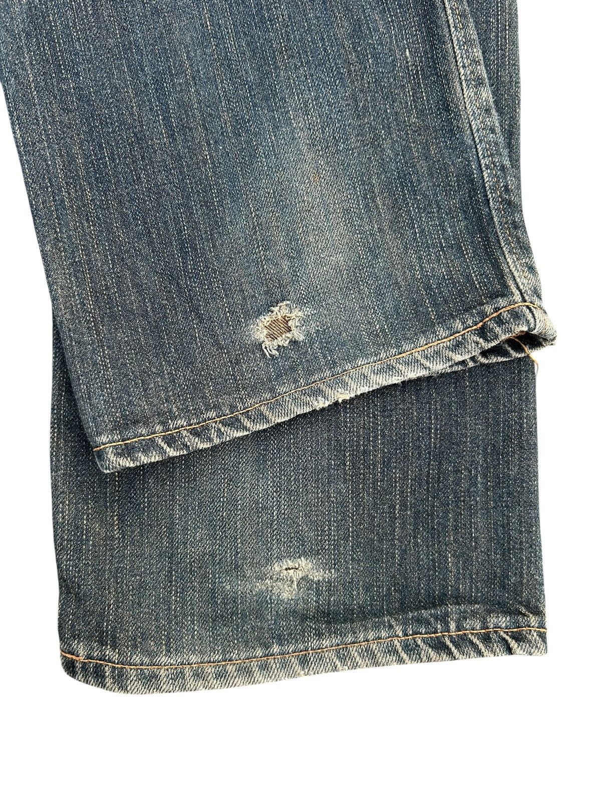 Kapital VINTAGE EDWIN 505 SELVEDGE RUSTY DISTRESSED DENIM JEANS Size US 32 / EU 48 - 10 Thumbnail