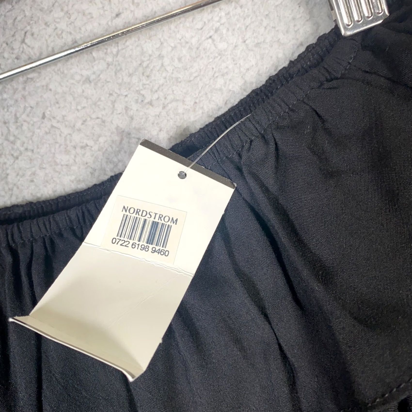Vintage Mimi Chica Womens Romper Shirt One-Piece Strapless Pocket Smocked Ruffle Y2K Black Medium Size 32" / US 10 / IT 46 - 6 Thumbnail