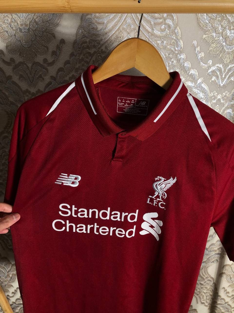 New Balance VINTAGE NEW BALANCE FC LIVERPOOL ENGLAND SOCCER JERSEY RETRO Size US L / EU 52-54 / 3 - 2 Thumbnail