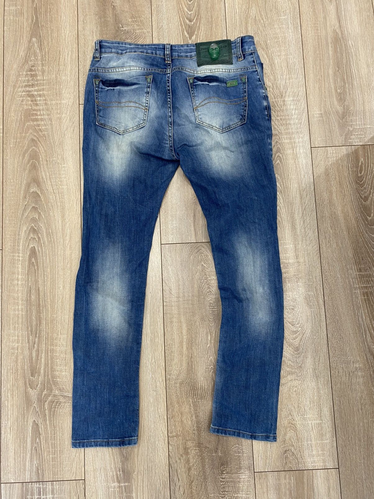 Philipp Plein × Vintage Philip plain custom jeans Size US 27 - 1 Thumbnail