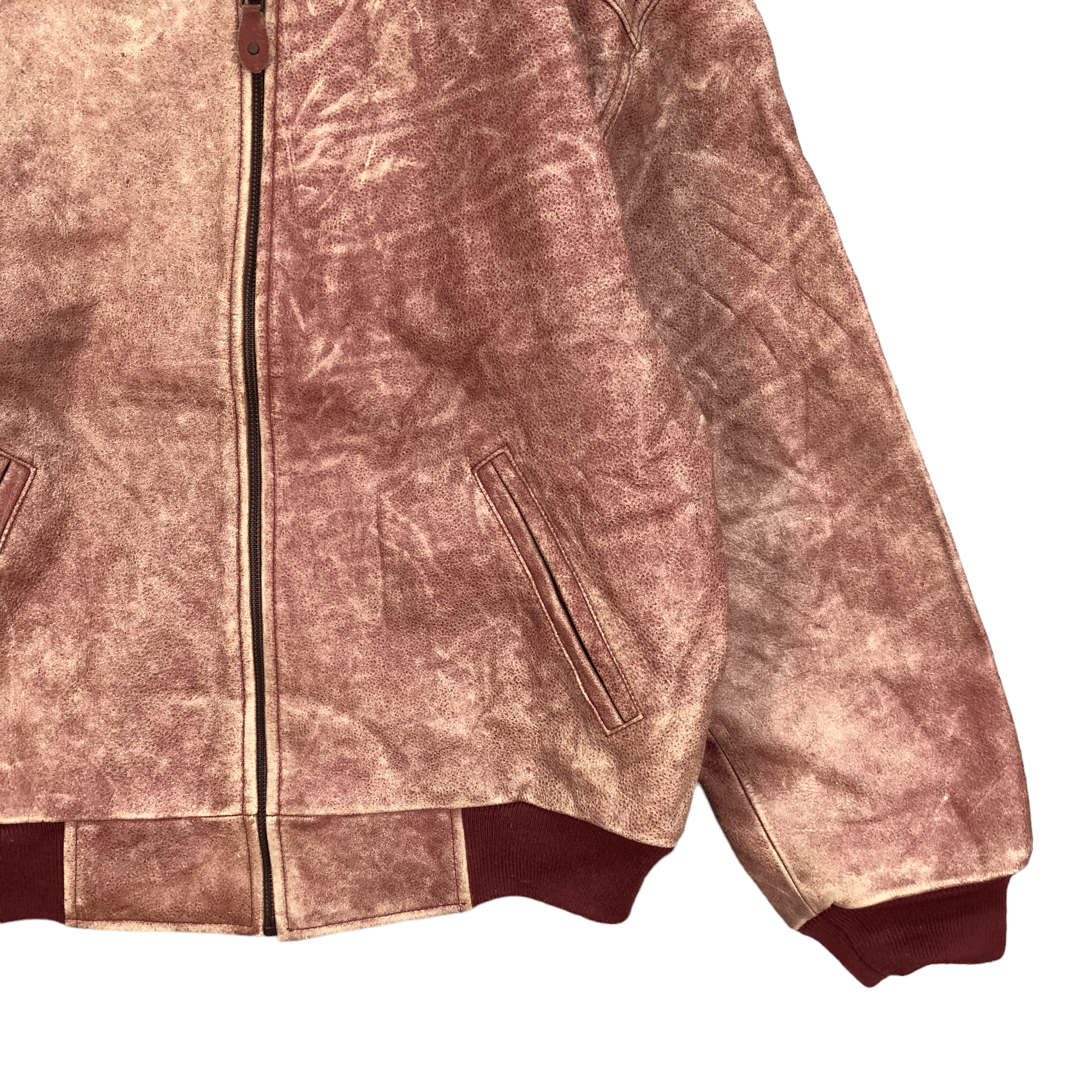 Vintage HIGHLAND ANDY & KAREN RED SKIN LEATHER JACKET #5100-33 Size US L / EU 52-54 / 3 - 5 Thumbnail