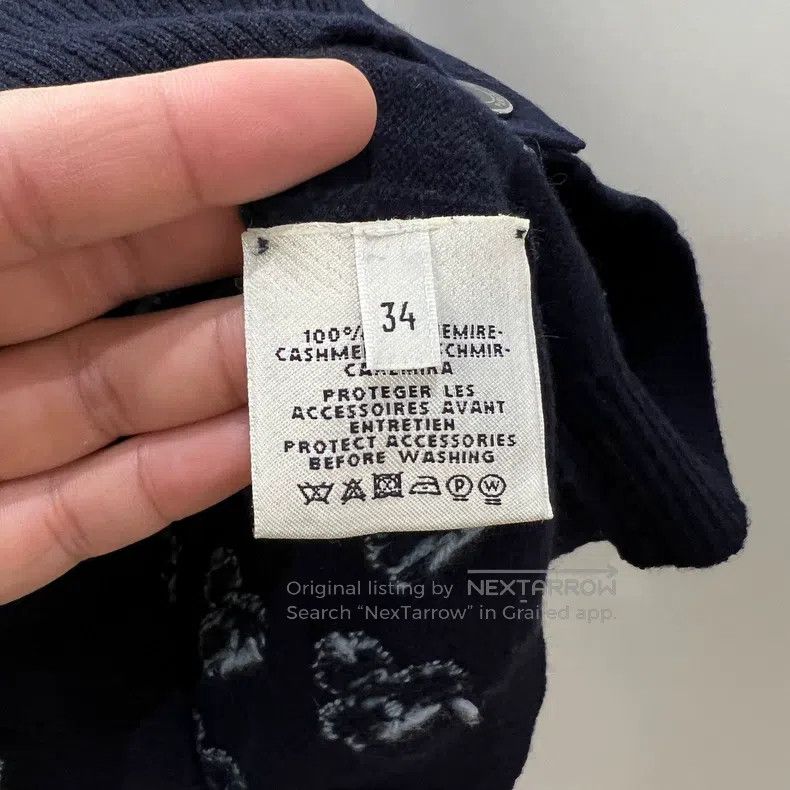 Hermes Hermes All-over Print Trefoil Cashmere Cardigan Size XXS / US 00 / IT 34 - 4 Thumbnail