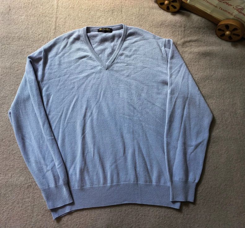 Loro Piana LORO PIANA Peach-colored cashmere sweater Size US L / EU 52-54 / 3 - 1 Thumbnail