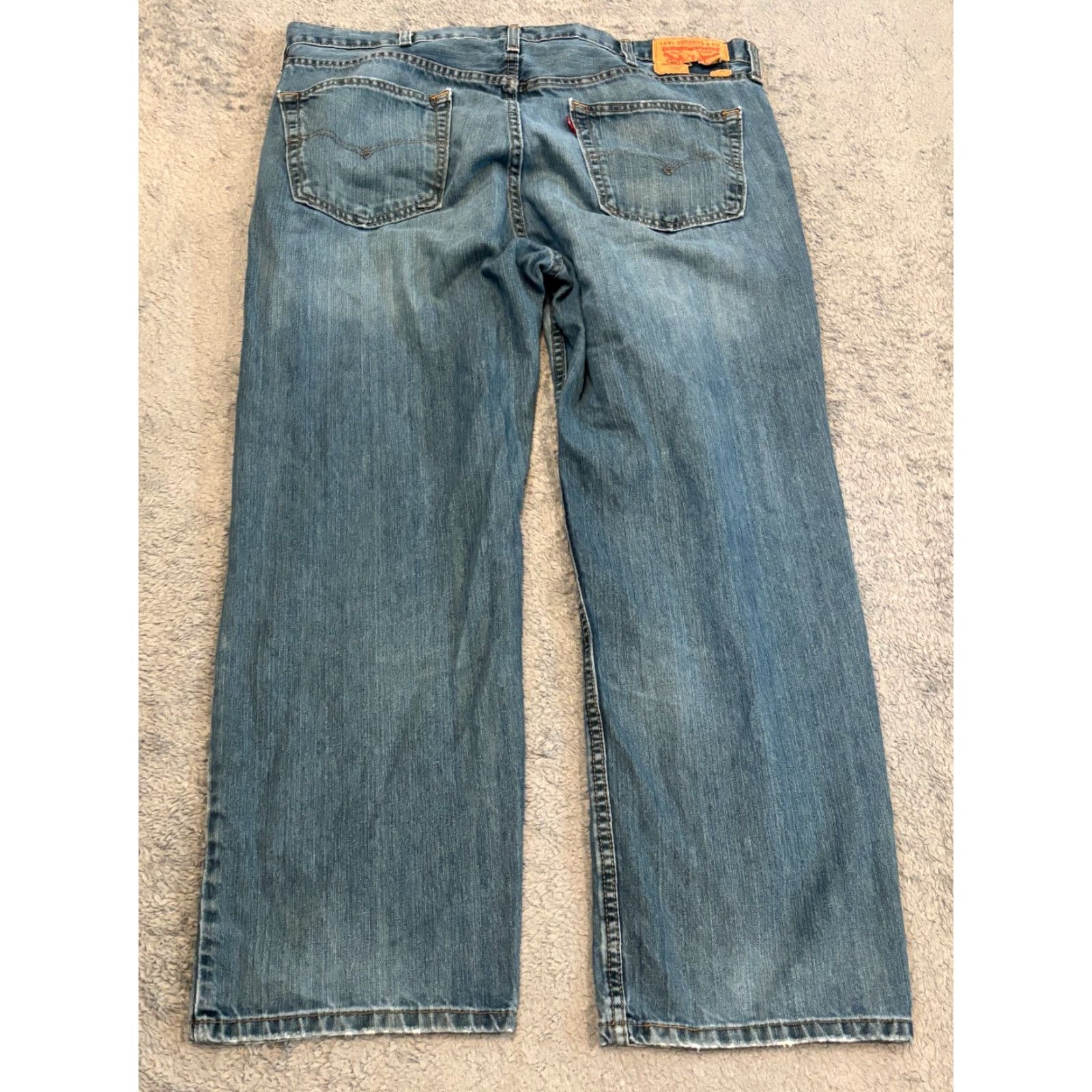 Levi's Levi's 559 Jeans Mens 40x30 Relaxed Straight Blue Denim Medium Wash Skater Jeans Mens Regular Large Belt Loops 5-Pocket Denim Size US 40 / EU 56 - 5 Thumbnail