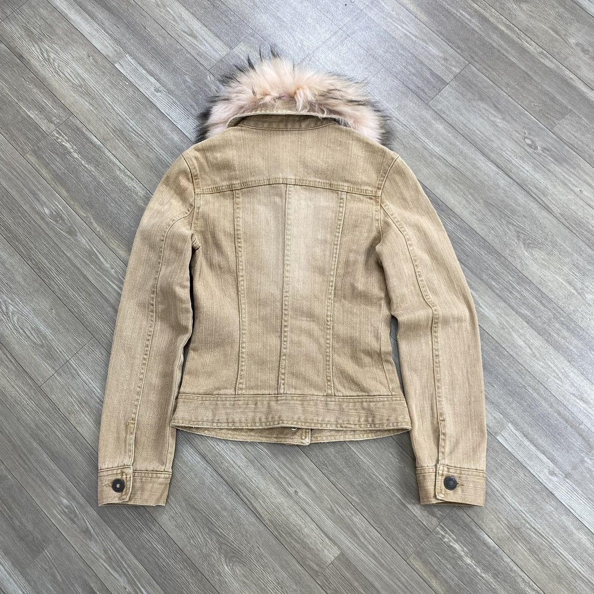 20471120 2000s Japanese Style Ifsixwasnine Lgb Vkei Fur Denim Jacket Size US S / EU 44-46 / 1 - 13 Thumbnail