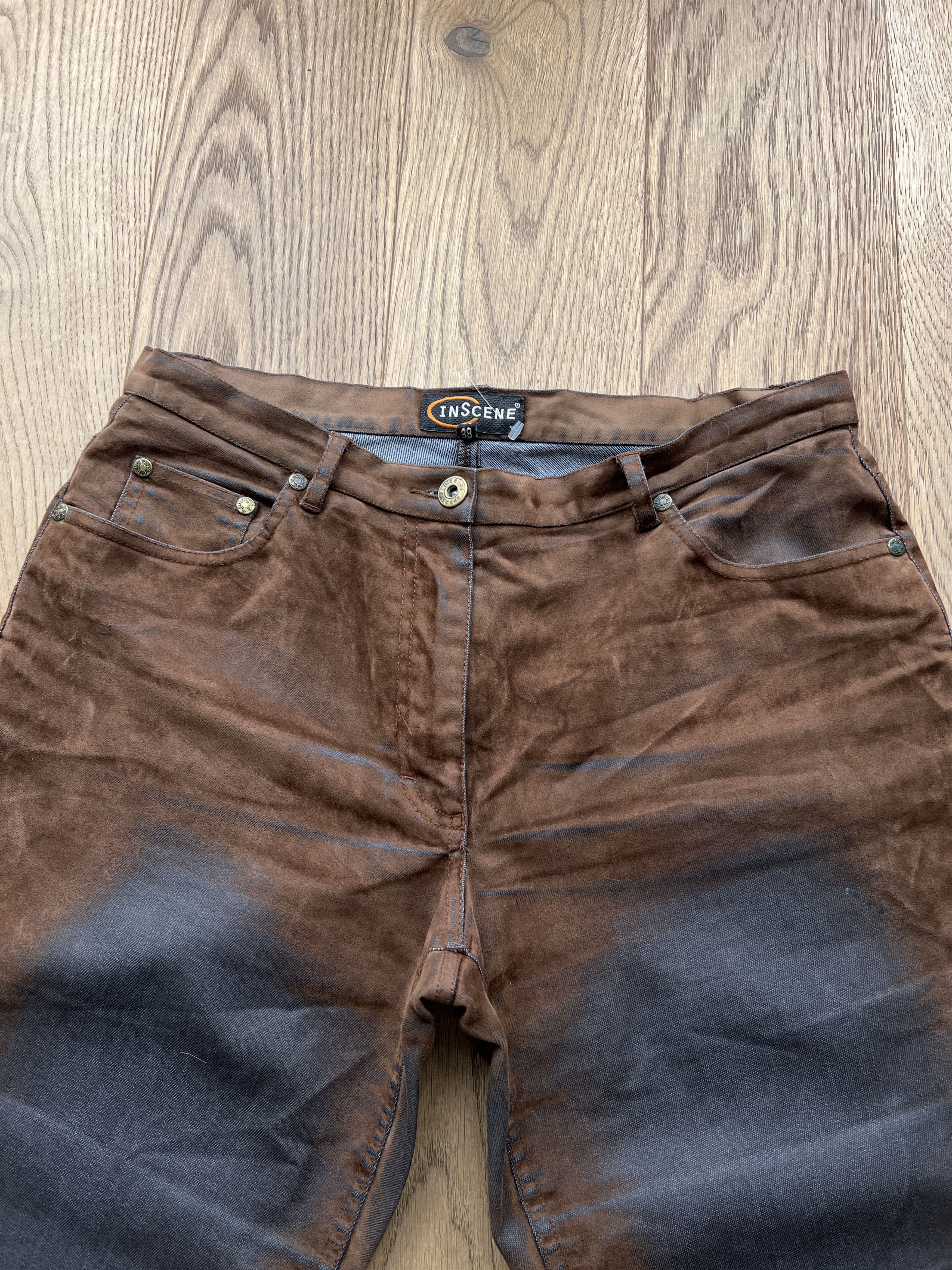 Hysteric Glamour Crazy! Avant Garde Boot cut flared pants dirty y2k Japanese Size 29" - 12 Thumbnail