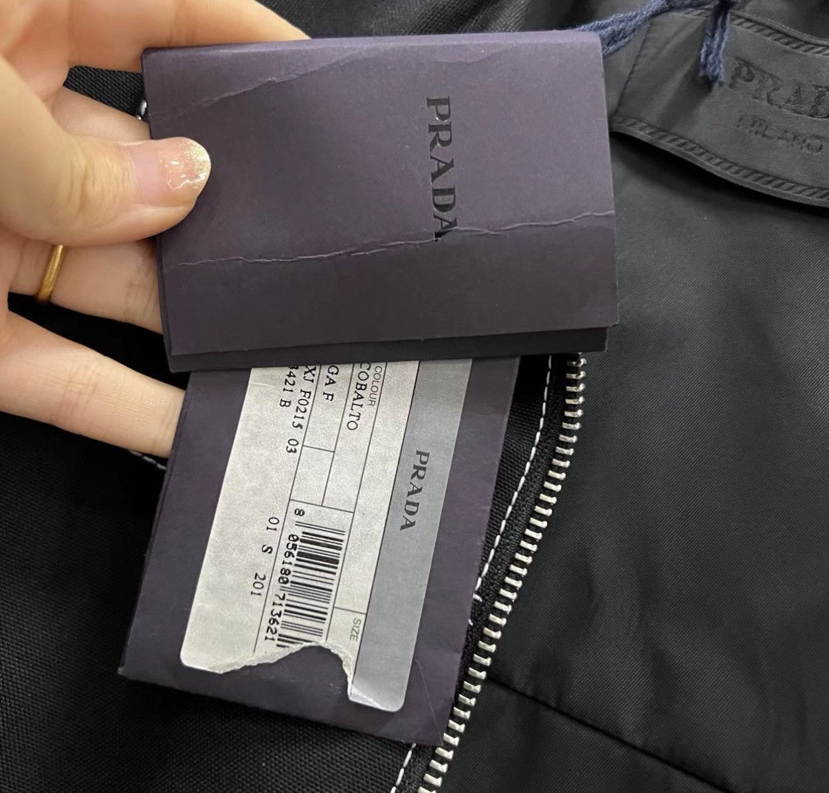 Prada Prada Black Stitched Triangle Logo Jacket J41 Size US M / EU 48-50 / 2 - 5 Thumbnail