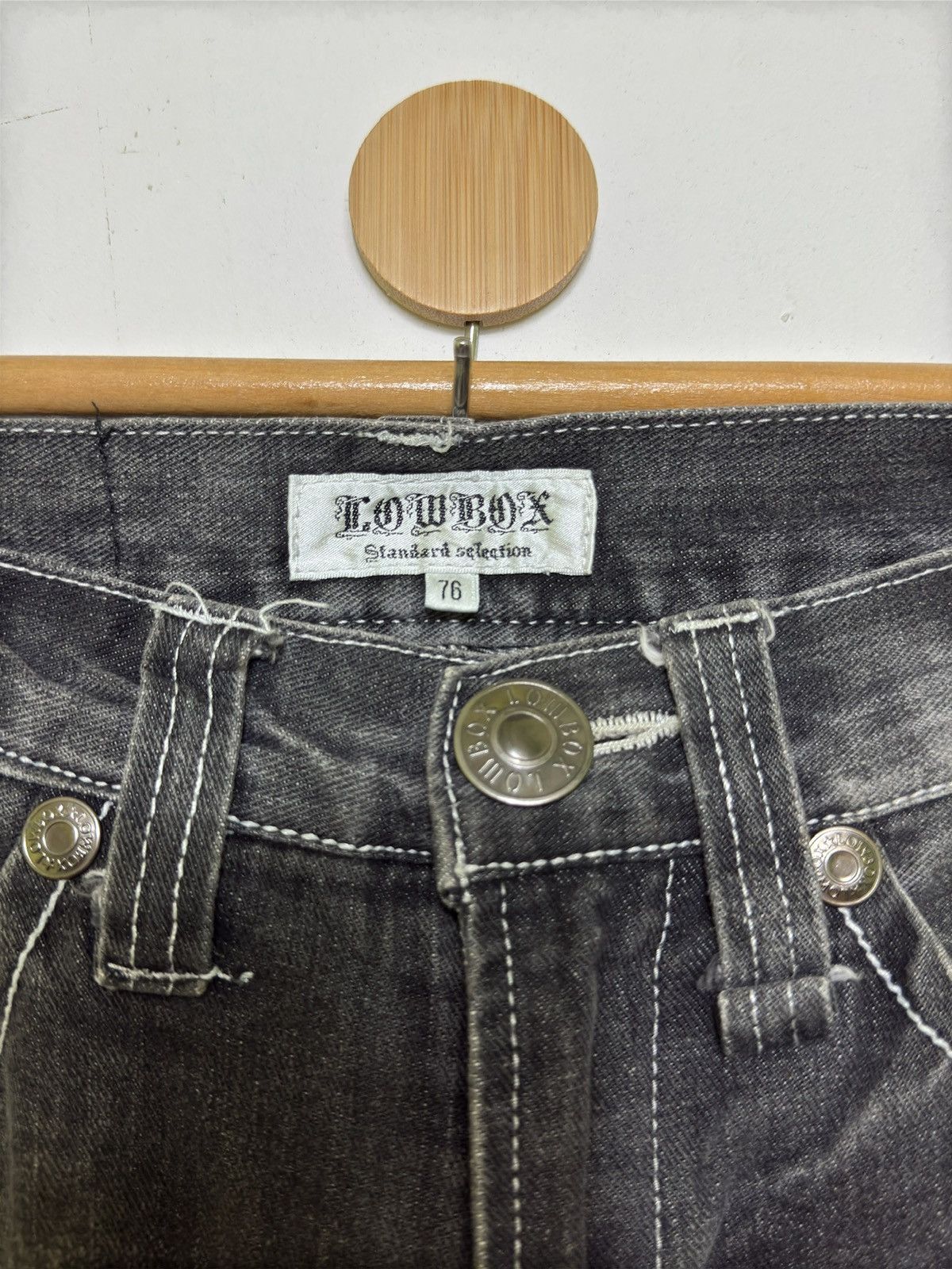 Hysteric Glamour Lowbox Black Acid Wash Claw Mark Denim Vintage Y2K Jeans Size US 29 - 7 Thumbnail
