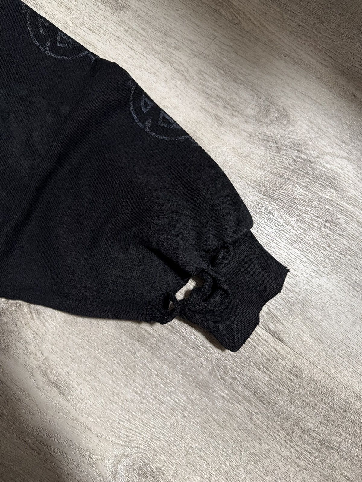 Balenciaga Balenciaga Paris Moon Hoodie No Pocket Black Size US M / EU 48-50 / 2 - 6 Thumbnail