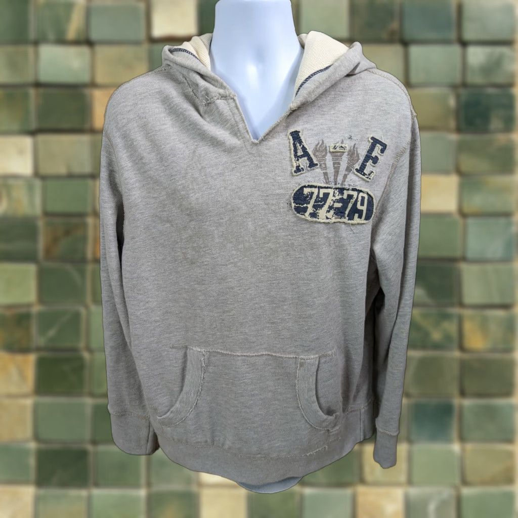 American Eagle Outfitters VINTAGE? American Eagle Hoodie Mens Large Hooded Sweatshirt Heather Gray Size US L / EU 52-54 / 3 - 1 Thumbnail