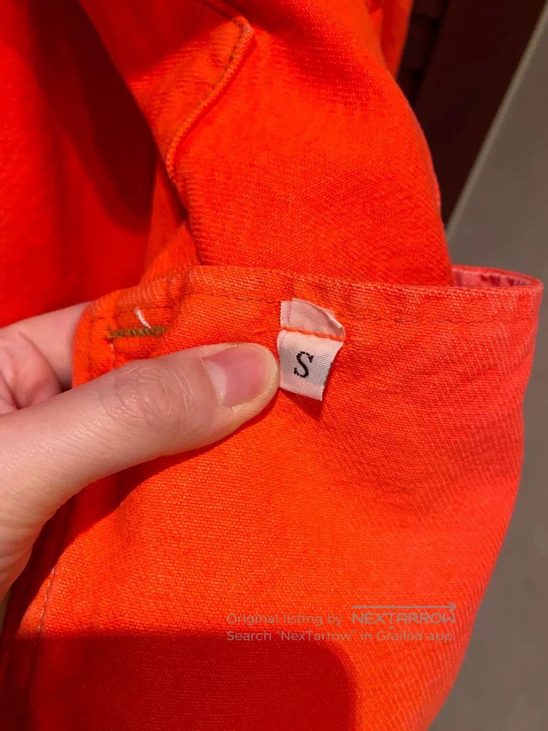 424 424 Men's Red Denim Jacket. Size US S / EU 44-46 / 1 - 4 Thumbnail