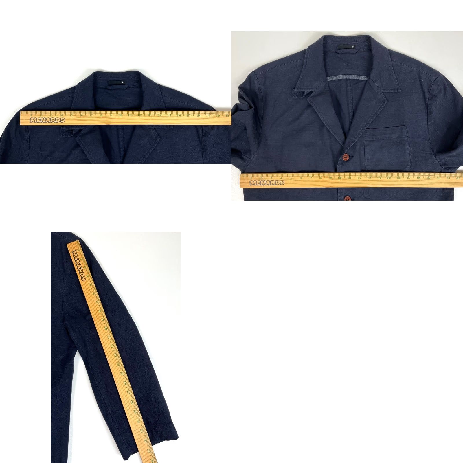 Vintage Linksoul Men’s 4-Button Blazer Jacket Navy XL Blazer Jackets Clothing Men’s XL Navy Classic Size 46R - 9 Thumbnail