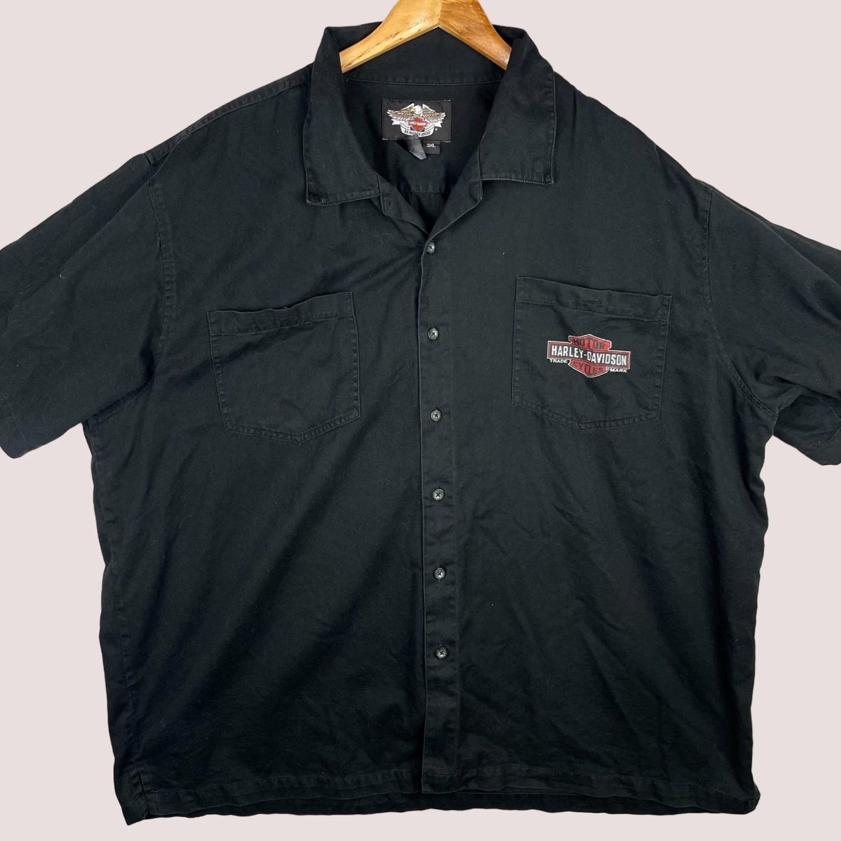 Harley Davidson Harley-Davidson Shirt Mens 3XL Genuine Oil Mechanic Button Up Motorcycle Biker Size US XXL / EU 58 / 5 - 1 Thumbnail