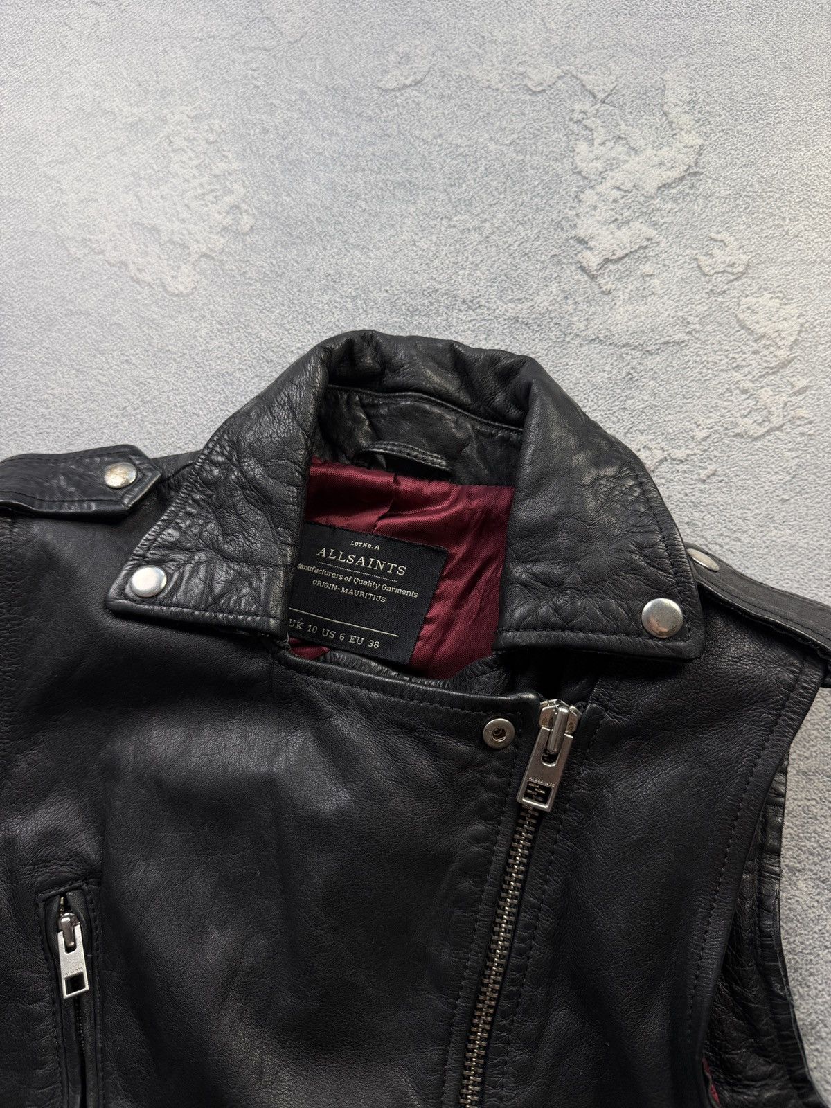 Allsaints Allsaints Leather Biker Vest Size US S / EU 44-46 / 1 - 3 Thumbnail