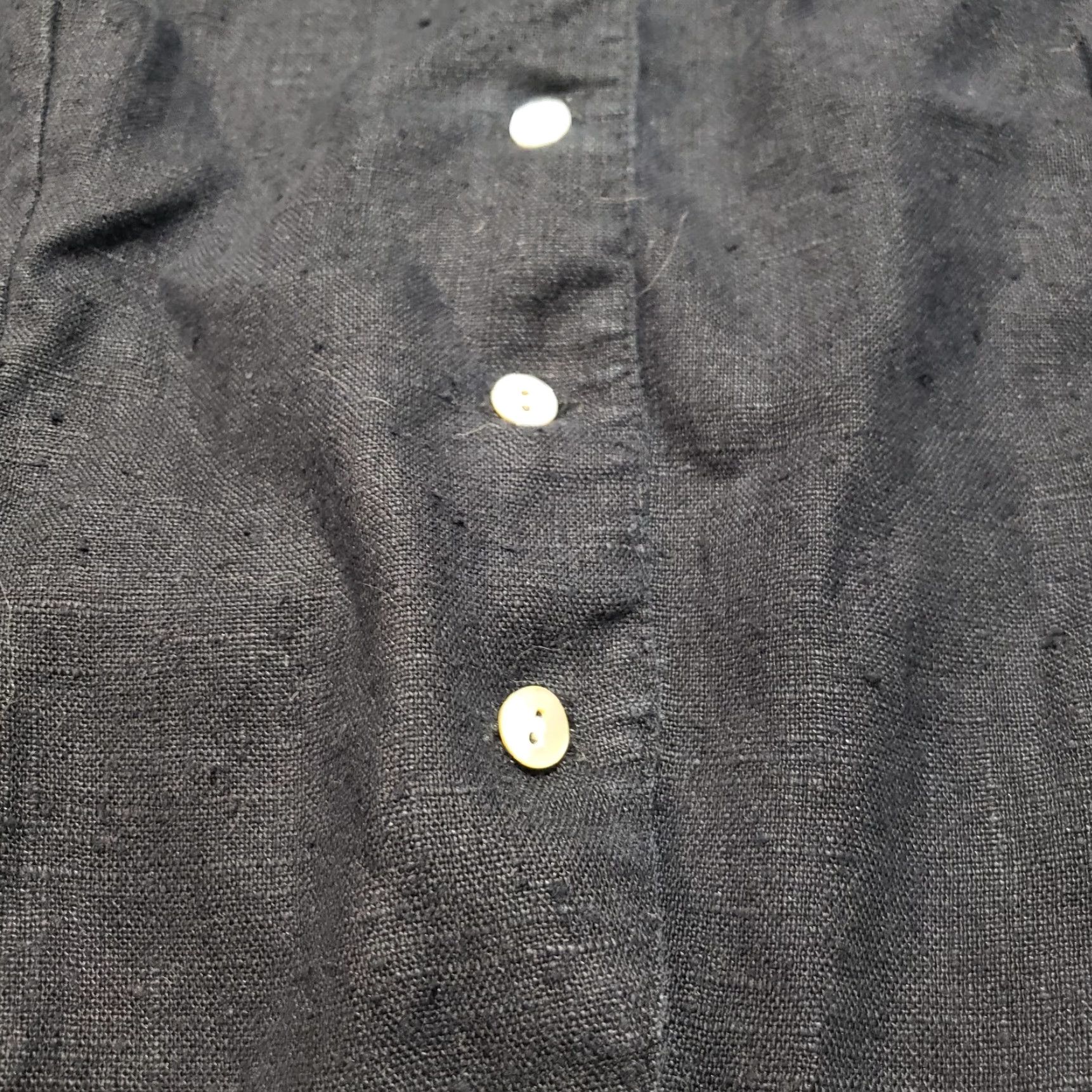 Orvis Orvis Shirt Button-Up Solid Black Short Sleeve Adult Women Size M Medium Size M / US 6-8 / IT 42-44 - 3 Thumbnail