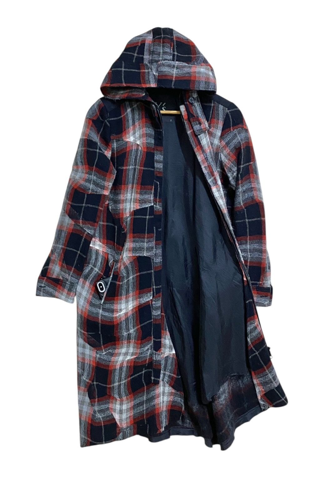 Yohji Yamamoto Rare Vintage Yohji Yamamoto Tartan Wool Parkas Hoodie 2000s Size US M / EU 48-50 / 2 - 3 Thumbnail