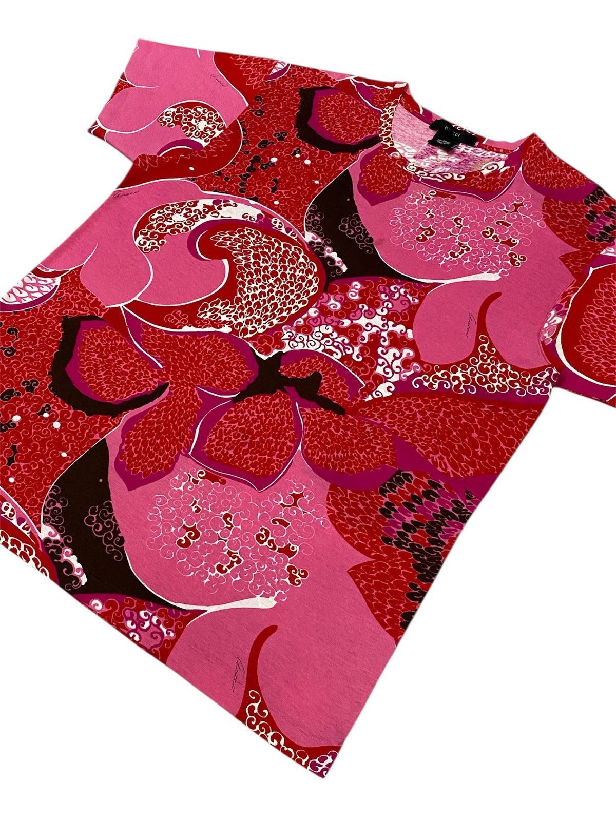 Gucci Gucci SS1999 Floral Red Shirt Size L / US 10 / IT 46 - 18 Thumbnail