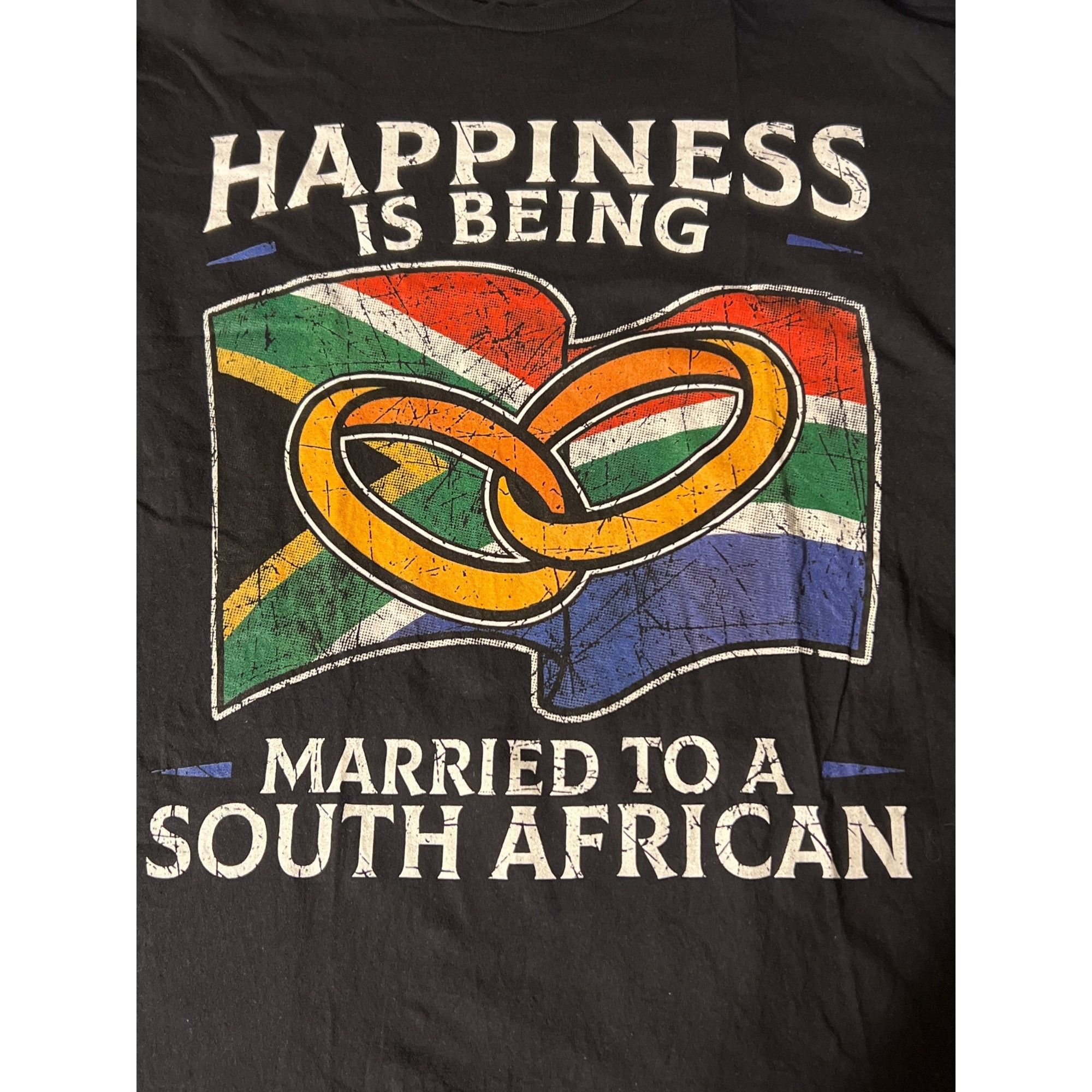 POST&CO Happiness Is Being Married To A South African Black Graphic Size US L / EU 52-54 / 3 - 1 Thumbnail