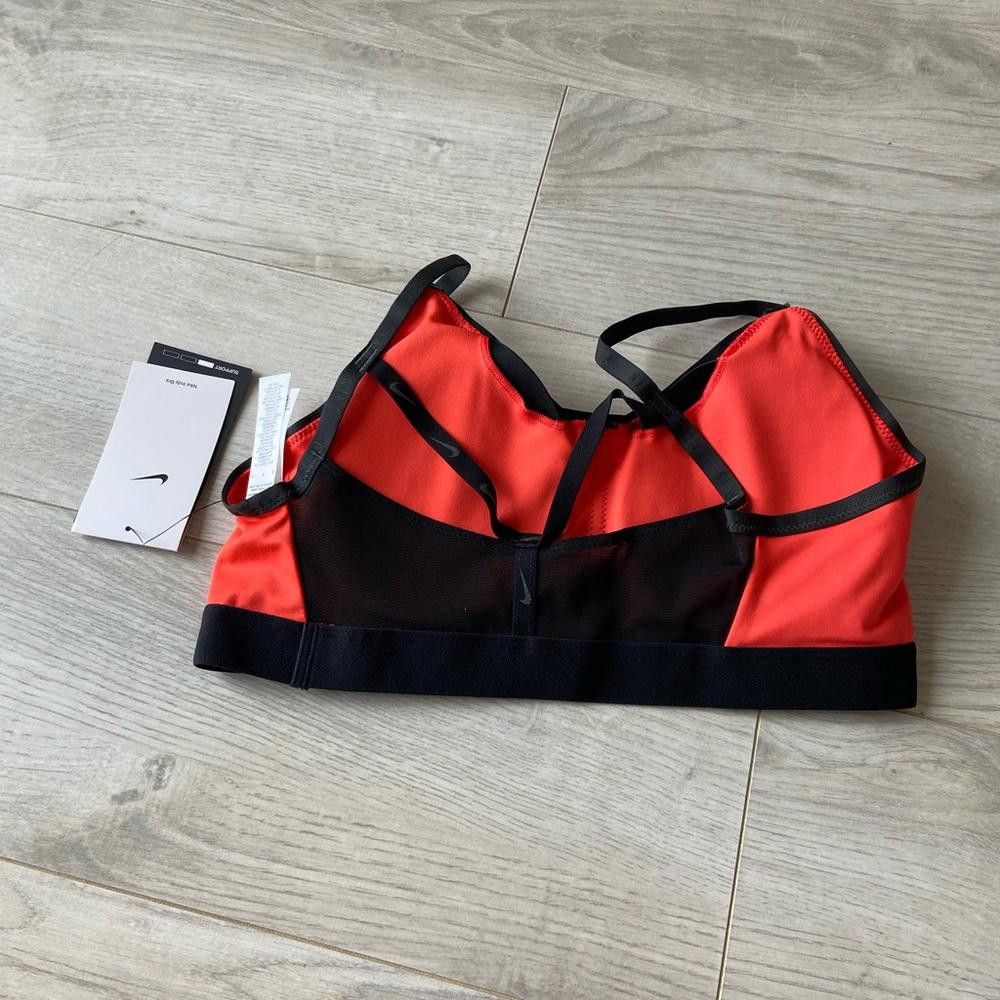 Nike Nike Red and Black Indy Padded Sports Bra Size ONE SIZE - 2 Thumbnail