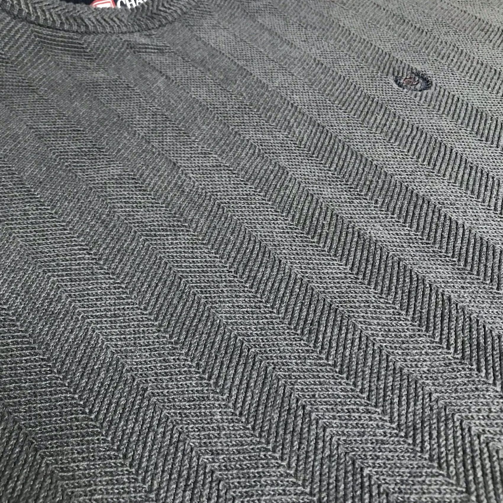 Ralph Lauren VINTAGE Ralph Lauren Chaps Men Gray Hand Framed Herringbone Crewneck Sweater 2XL Size US XXL / EU 58 / 5 - 3 Thumbnail
