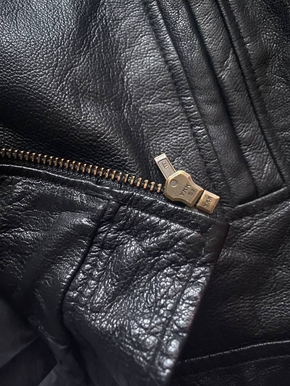 Genuine Leather Vintage Leather Bomber Jacket Moto Y2K Schott Style Size US XL / EU 56 / 4 - 5 Thumbnail